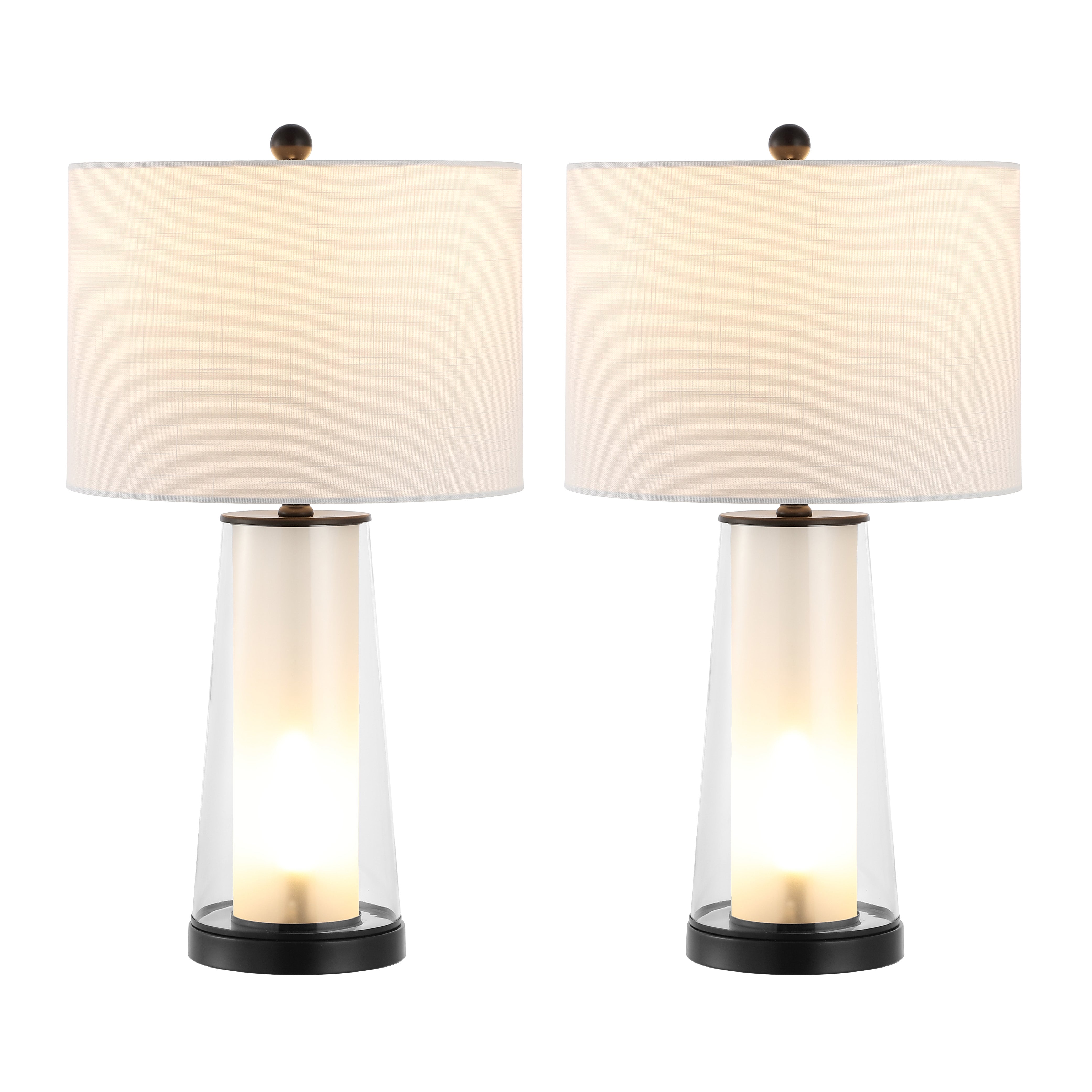 Tryon Modern Minimalist Glass/Iron Nightlight LED Table Lamp