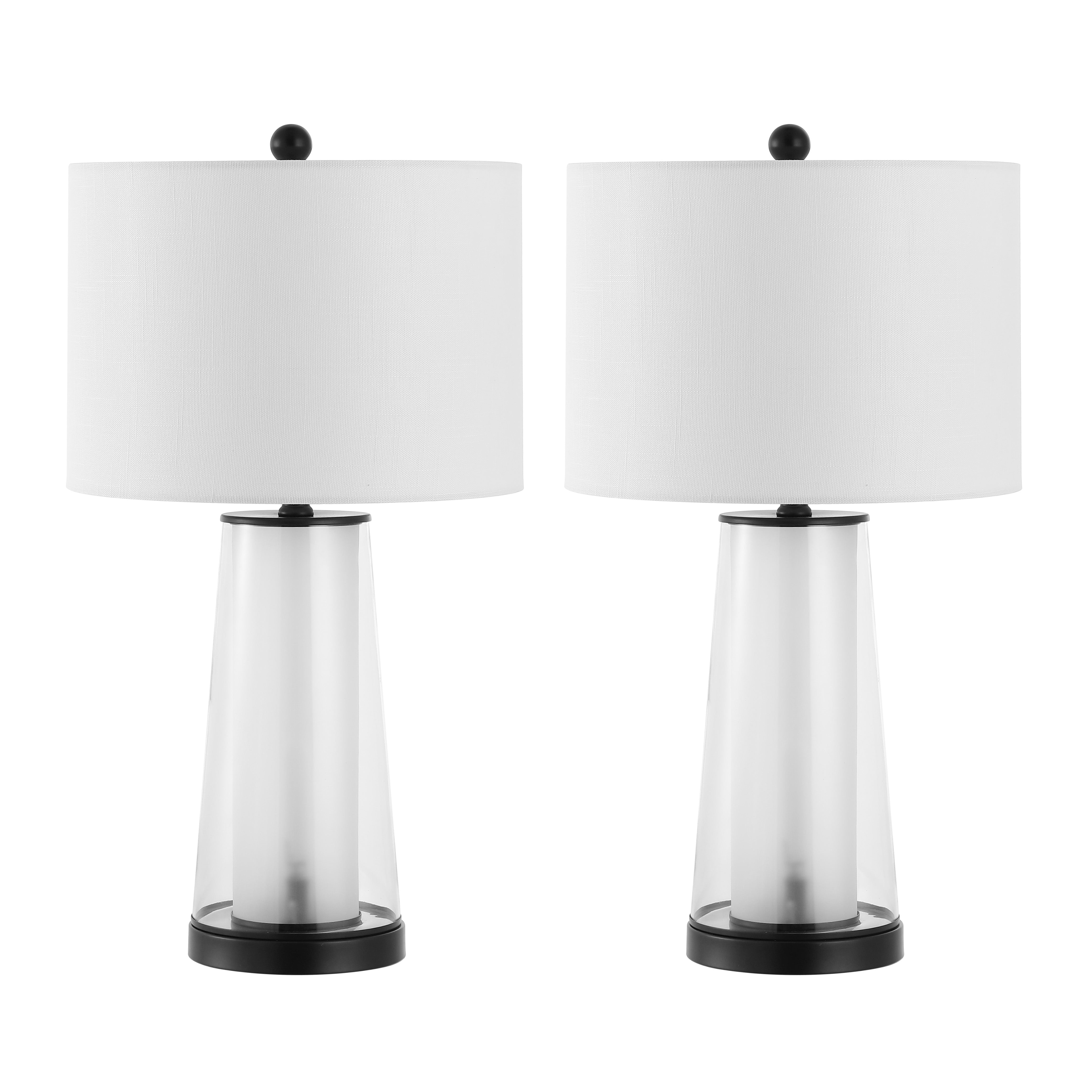 Tryon Modern Minimalist Glass/Iron Nightlight LED Table Lamp