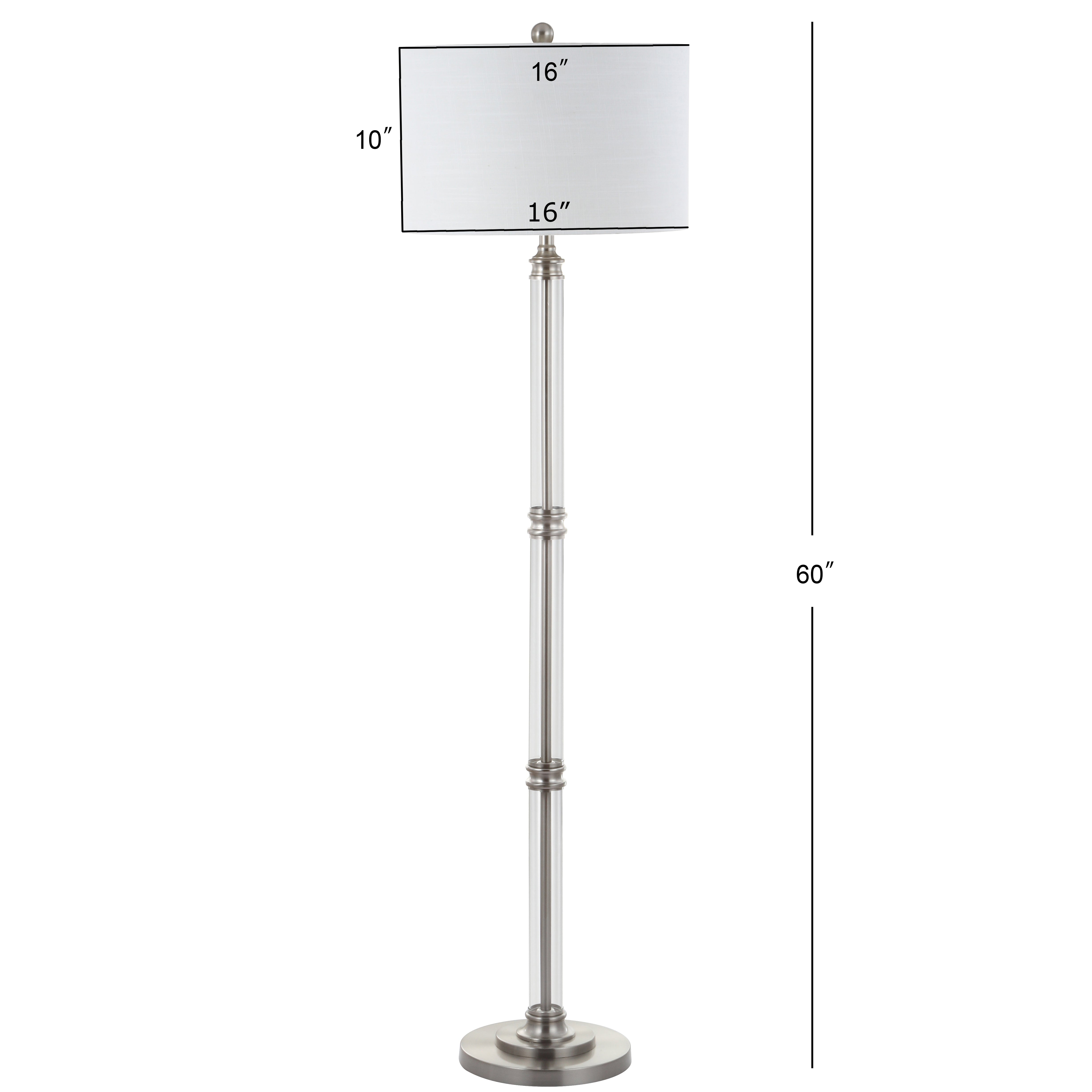 Ralph Metal/Glass Floor Lamp