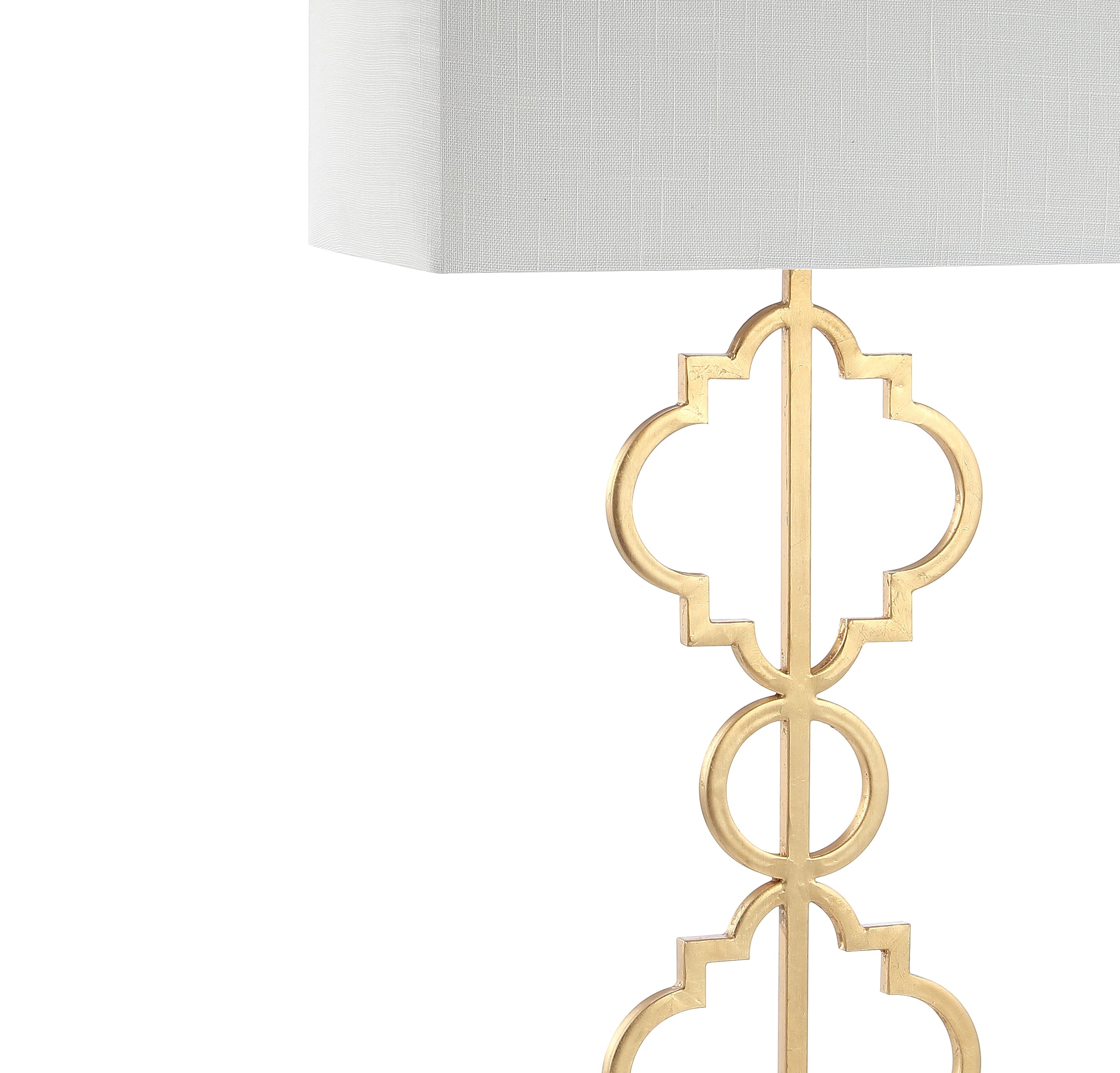 Selina Iron Ogee Trellis Modern LED Table Lamp