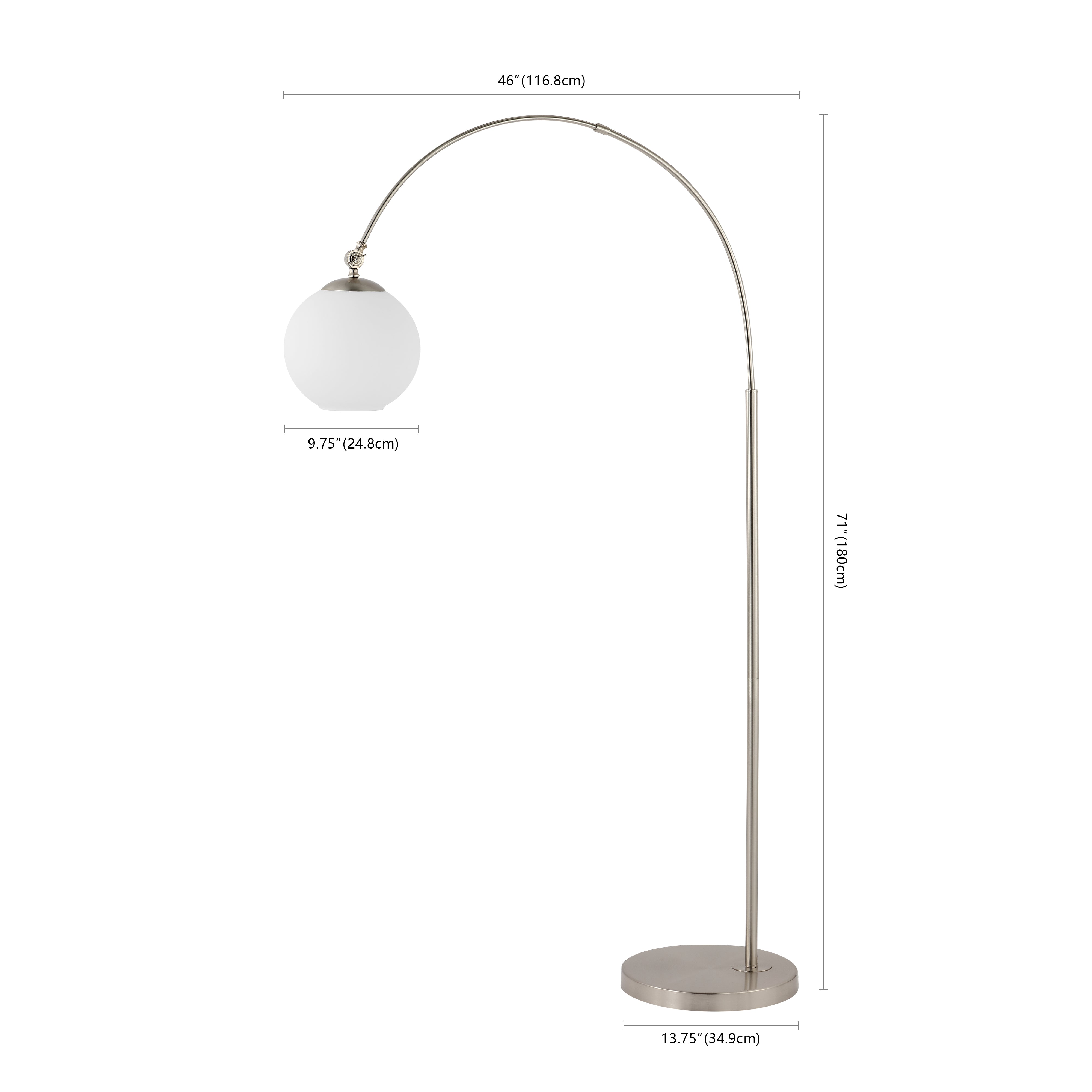 Nora Coastal Vintage Iron LED Floor Lamp