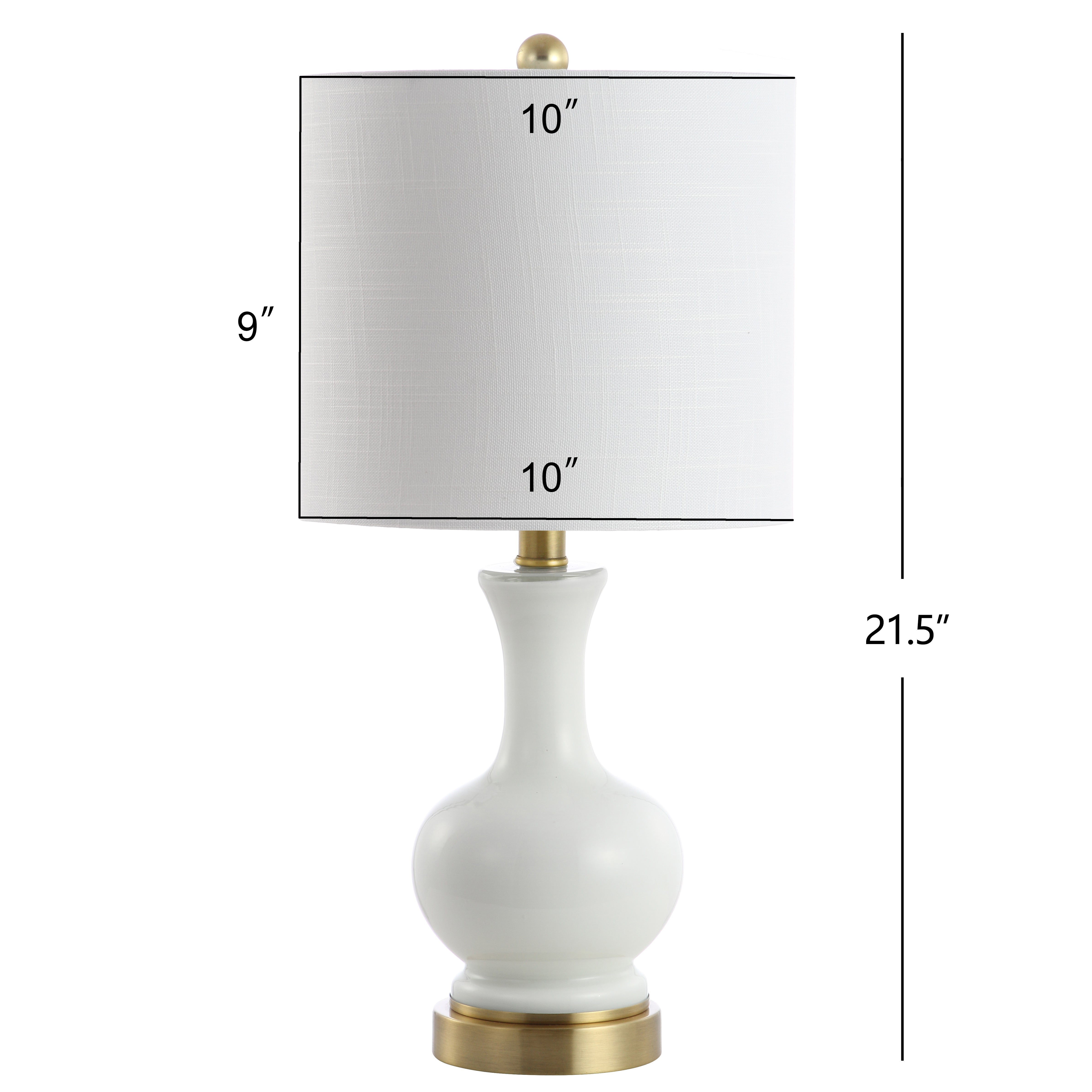 Cox Glass/Metal LED Table Lamp
