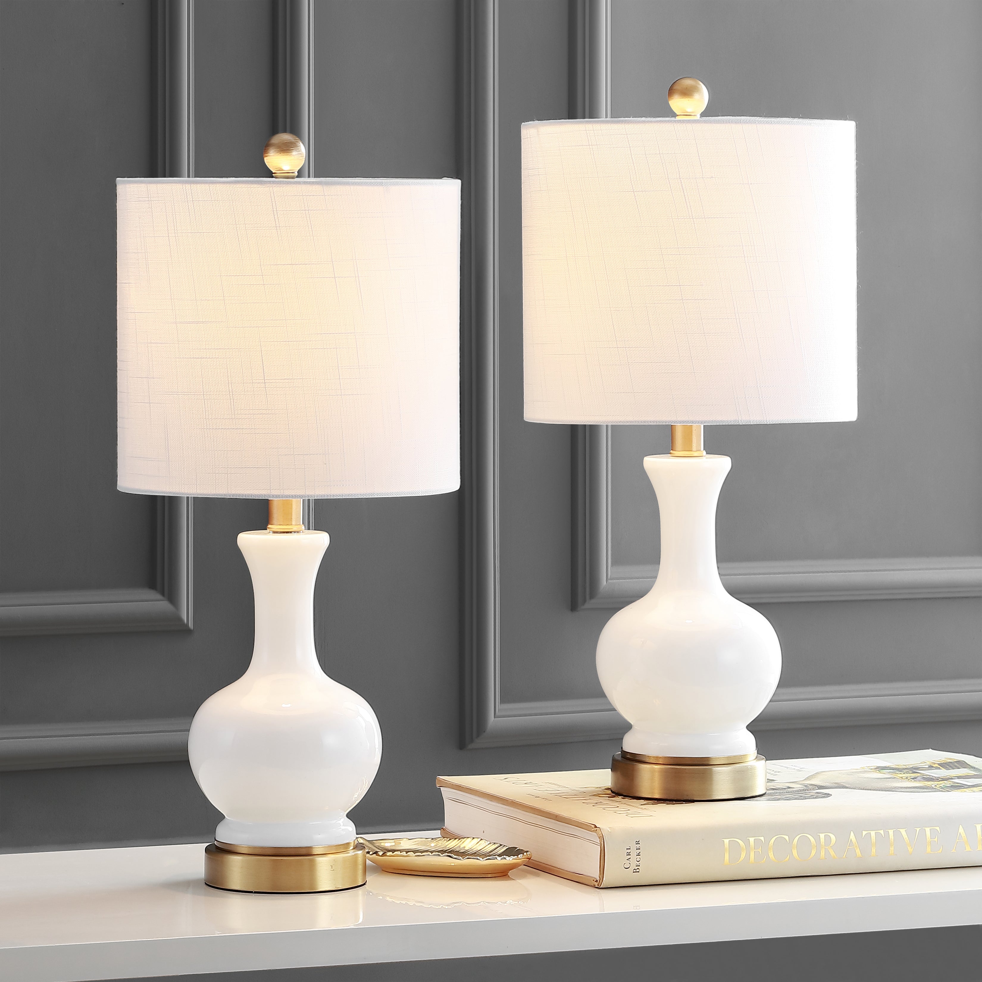 Cox Glass/Metal LED Table Lamp