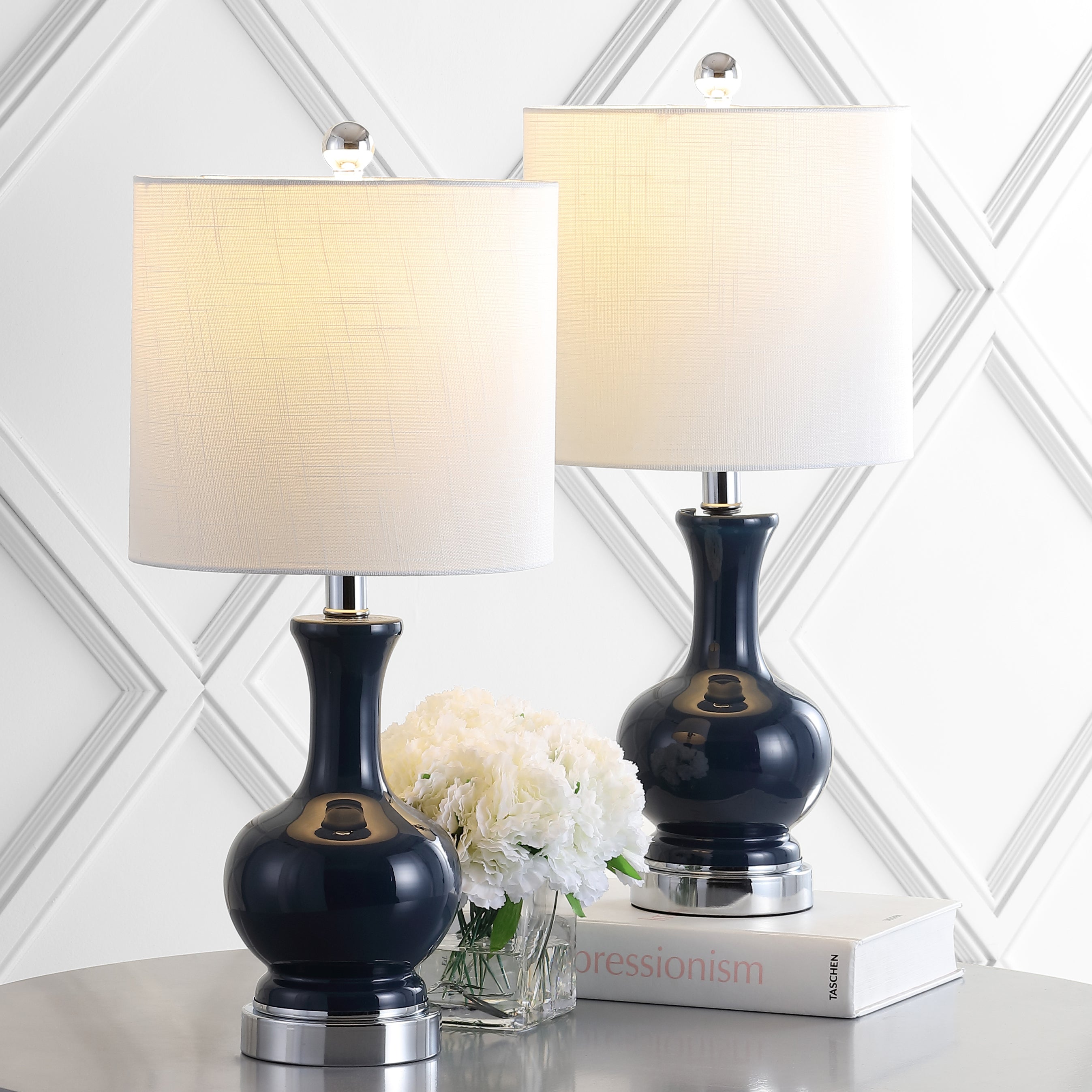 Cox Glass/Metal LED Table Lamp