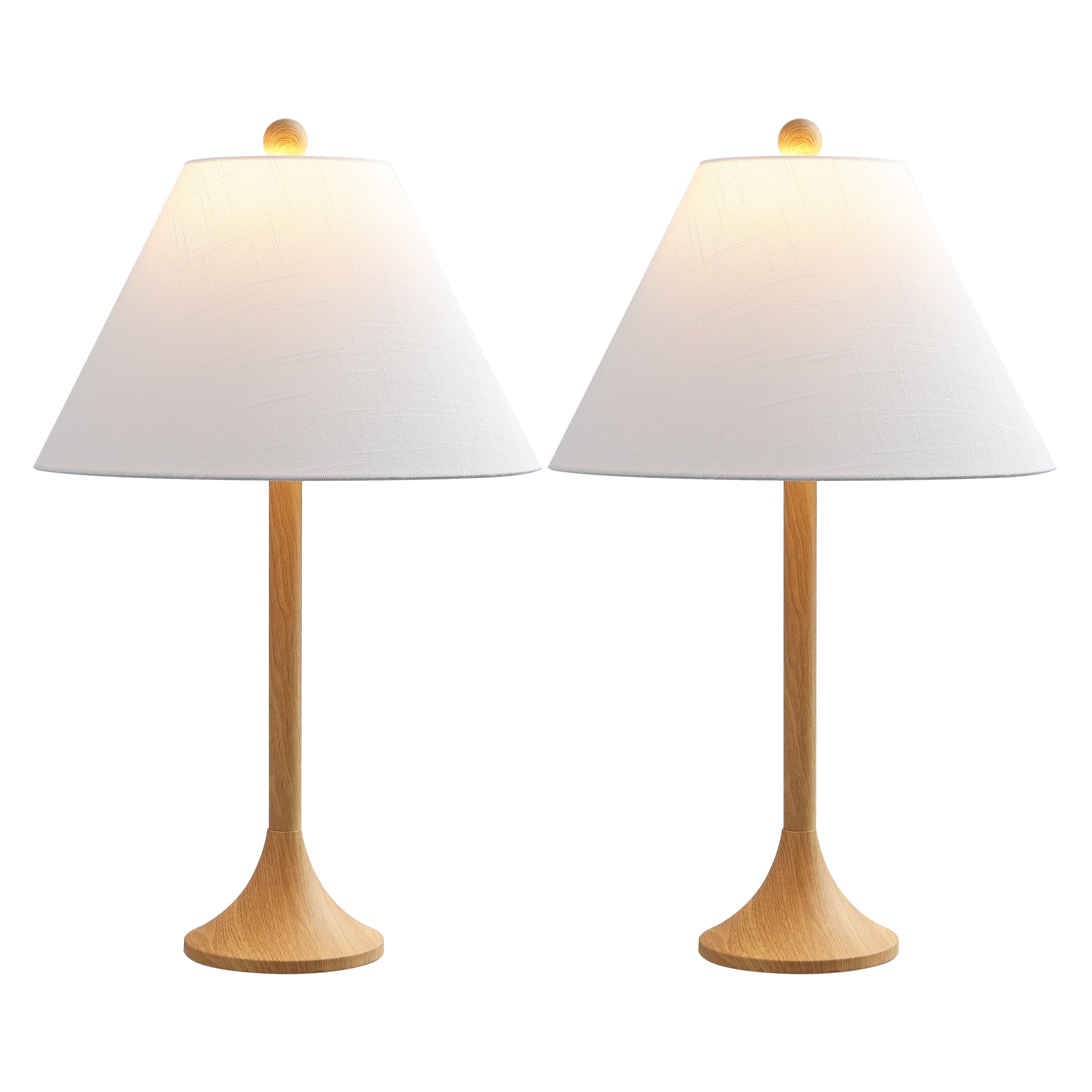 Albie 25" Modern Coastal Iron Column LED Table Lamp