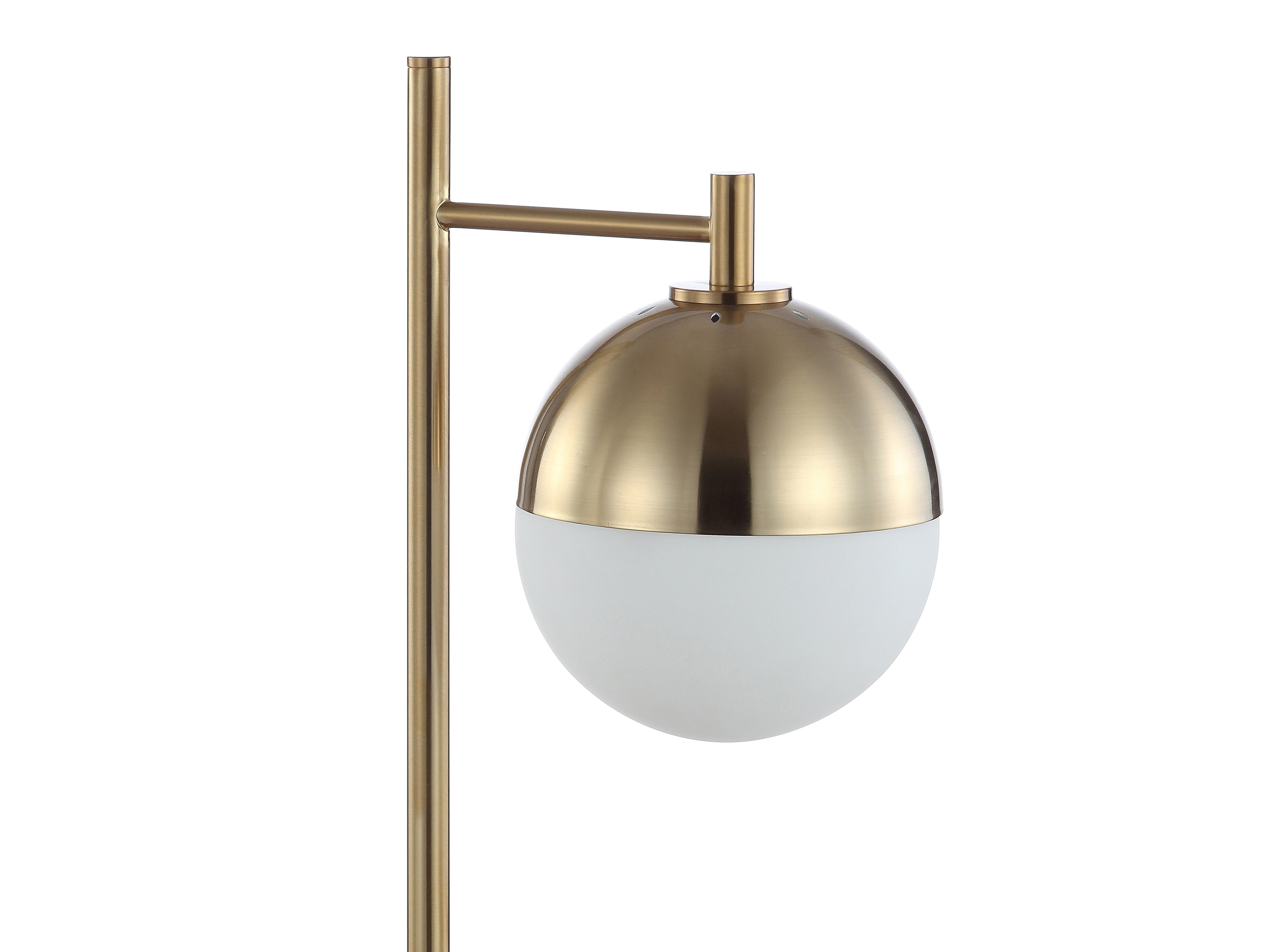 Marcel Iron/Glass Art Deco Mid-Century Globe LED Table Lamp