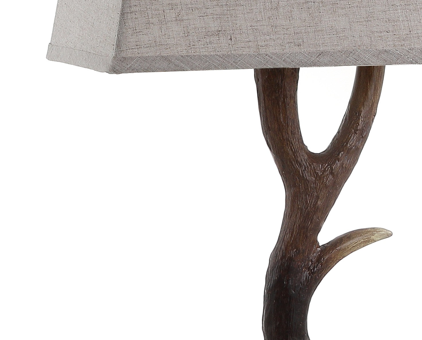 Antler Rustic Resin/Crystal LED Table Lamp