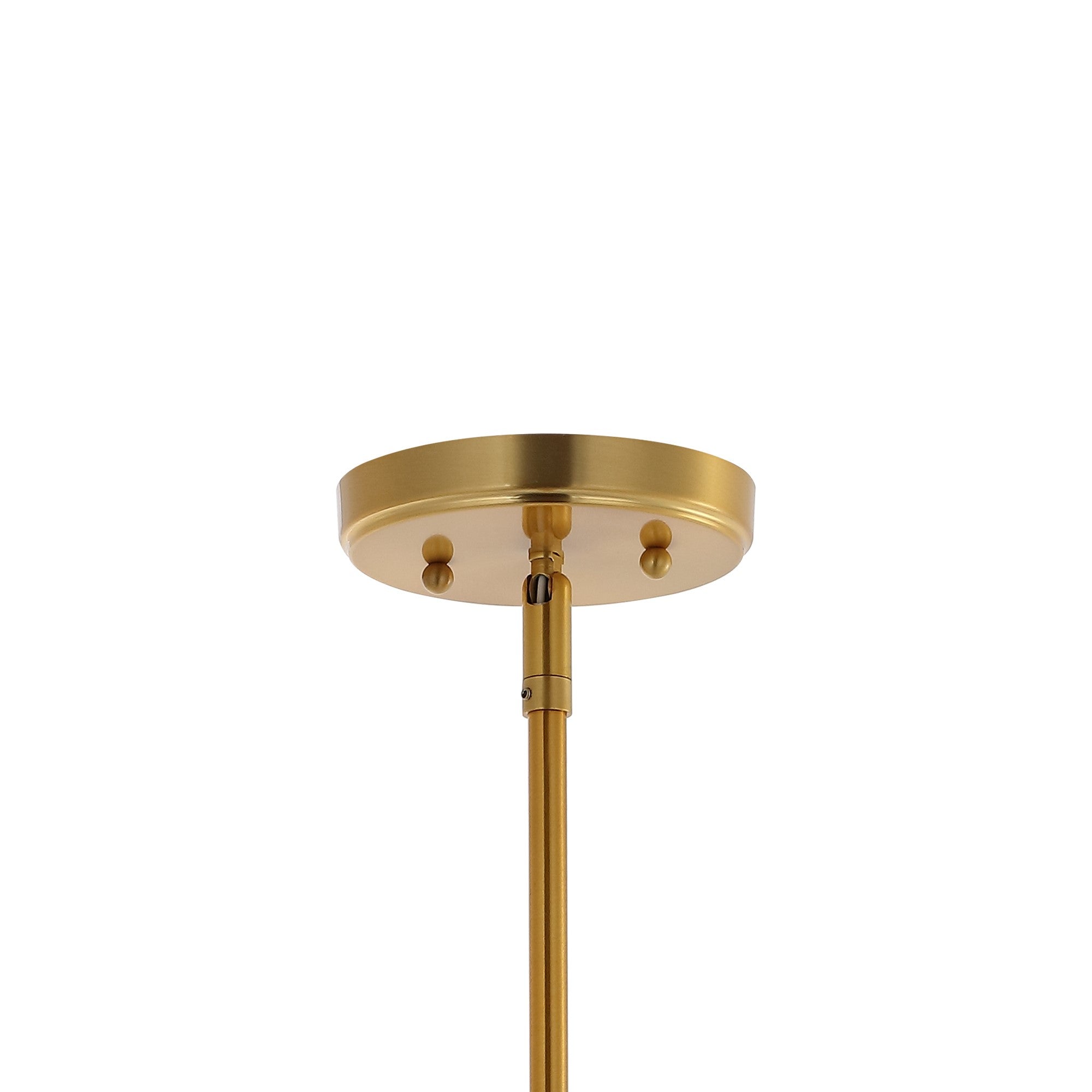 Watts 1-Light Mid-Century Modern Iron/Glass LED Pendant