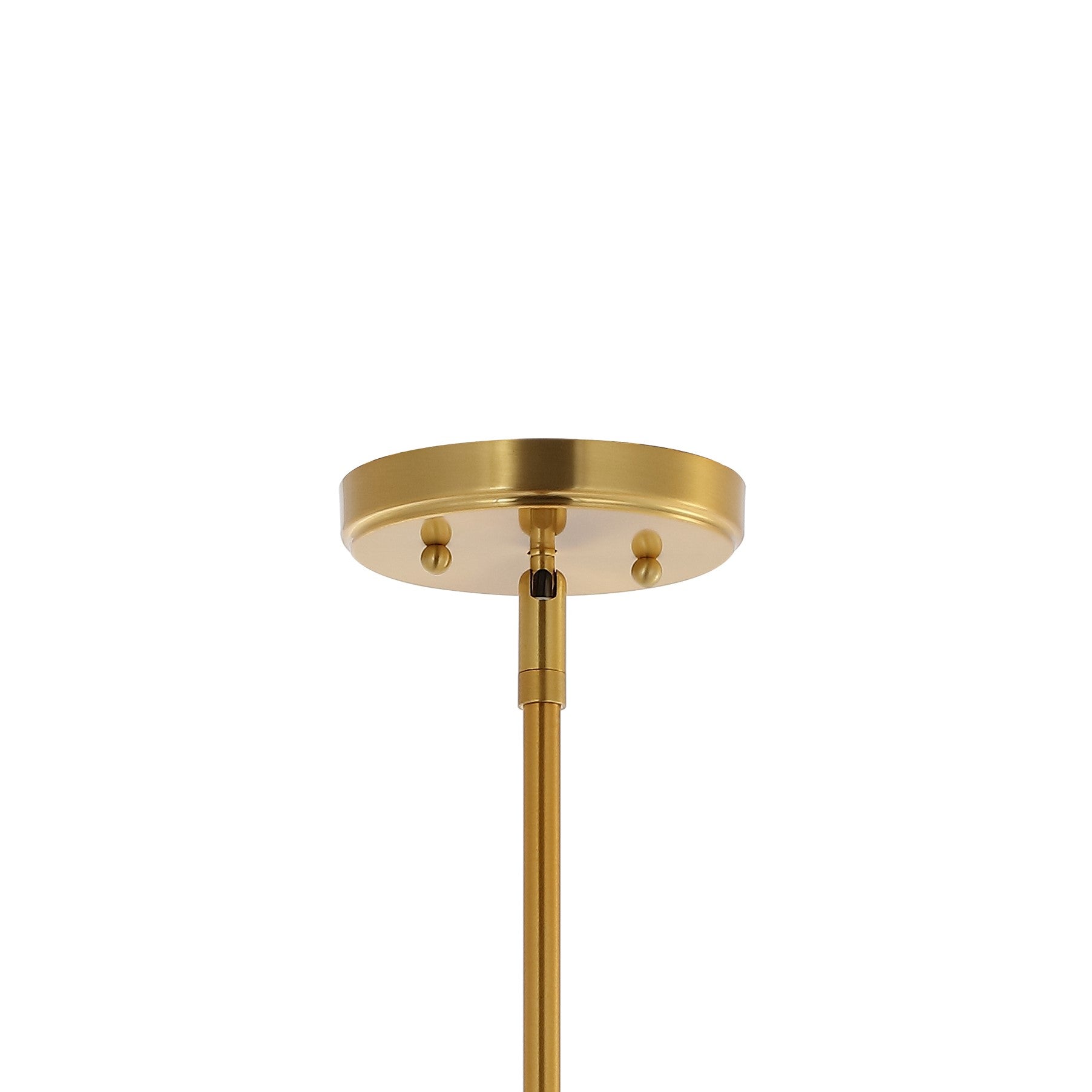 Watts 1-Light Mid-Century Modern Iron/Glass LED Pendant