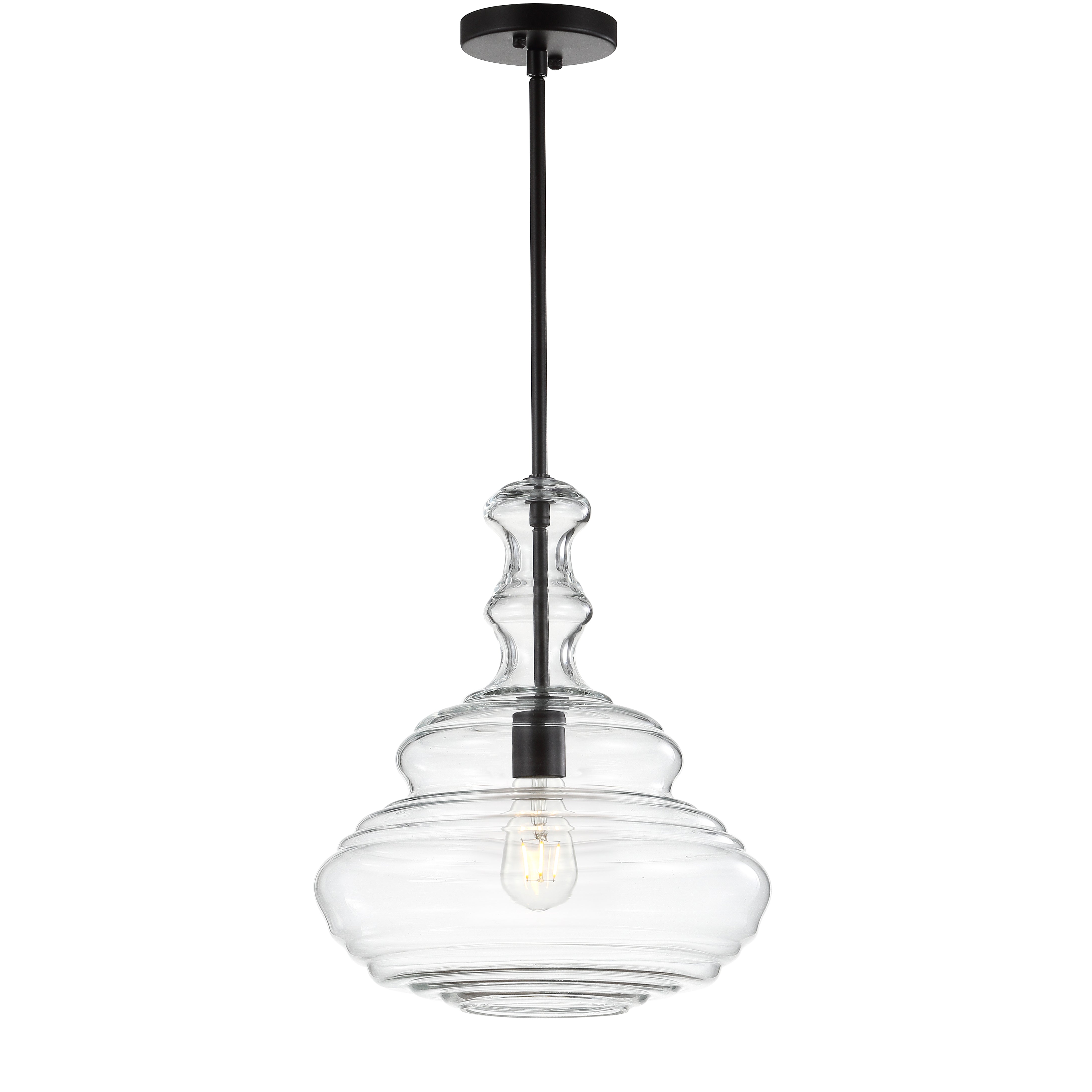 Bettina Glass/Metal LED Pendant