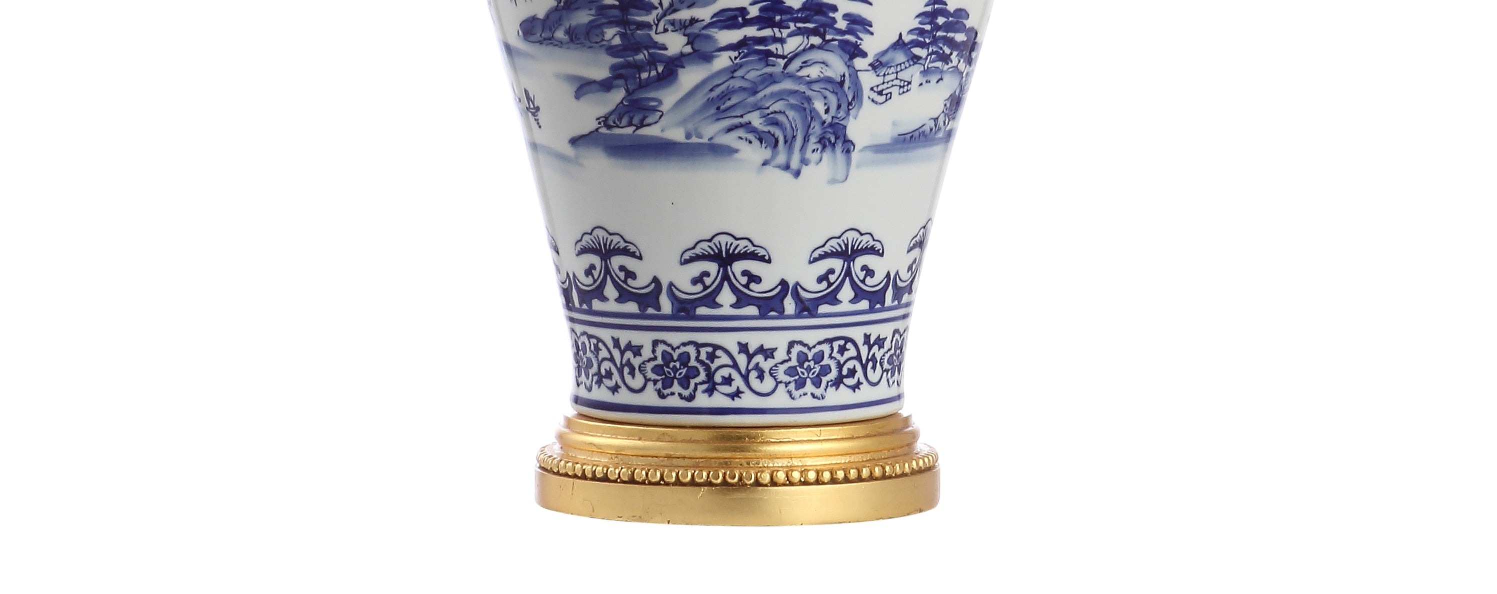 Zhou Ceramic/Iron Traditional Cottage LED Table Lamp