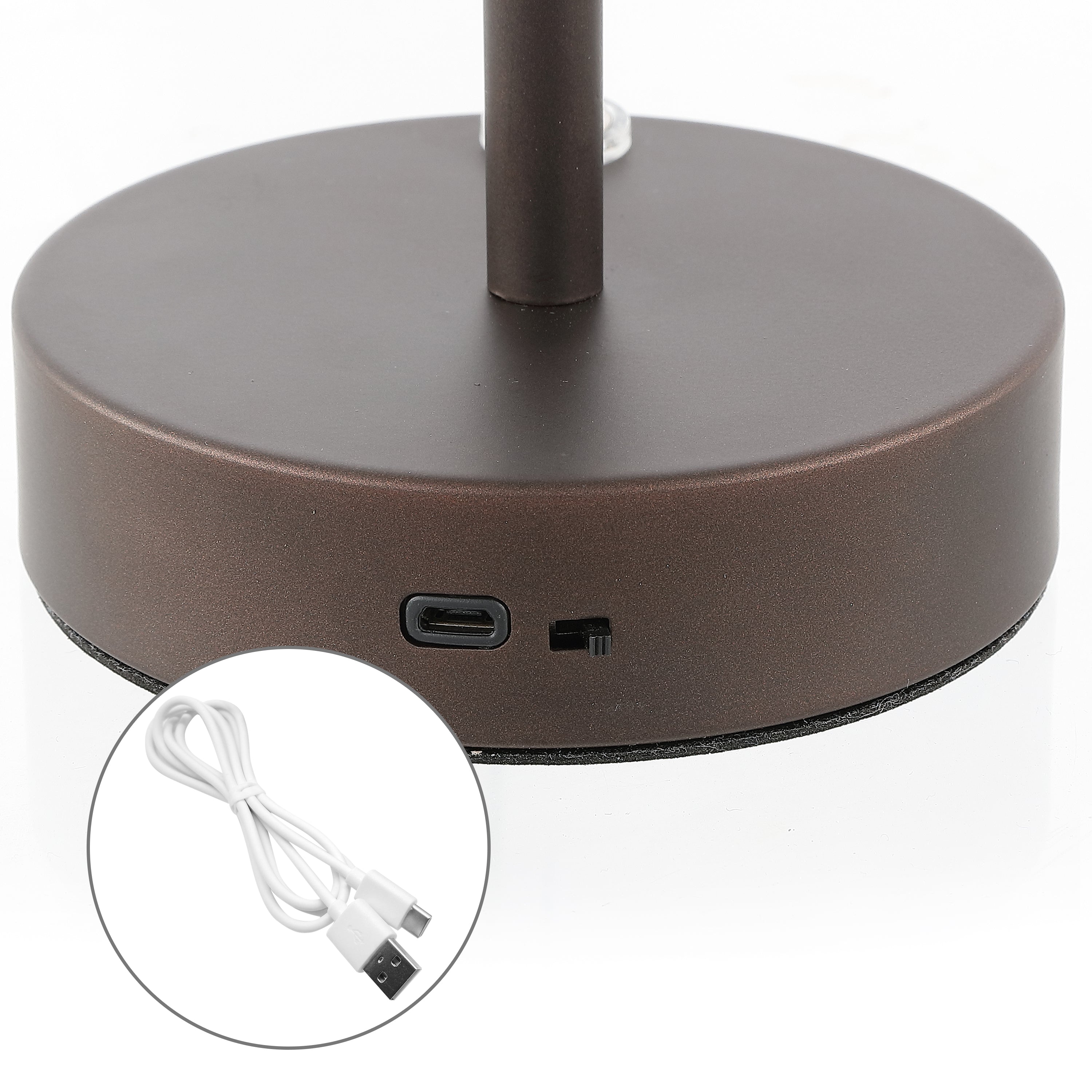 Natalia Modern Minimalist Iron Rechargeable Integrated Portable LED Table Lamp