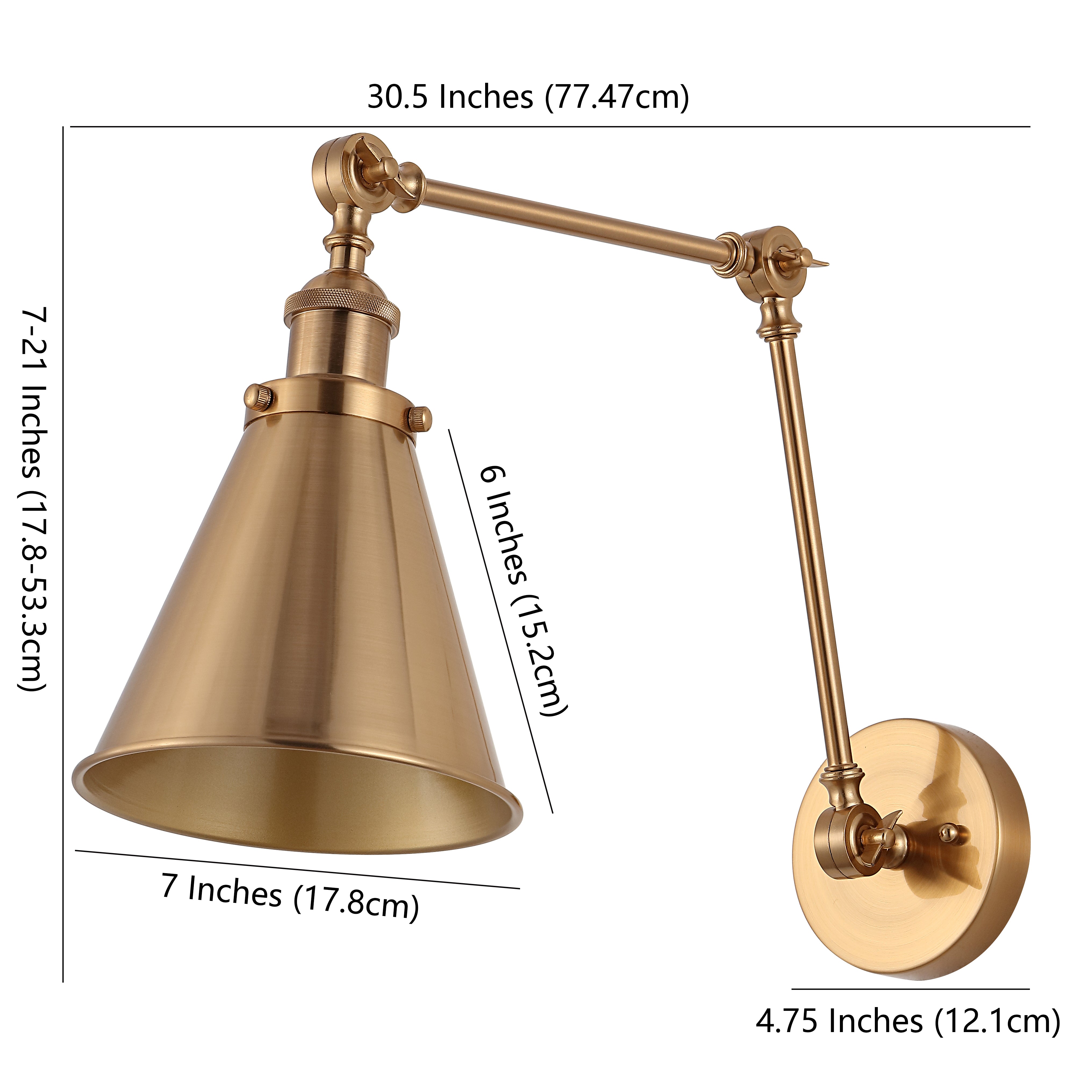 Rover Adjustable Arm Metal LED Wall Sconce