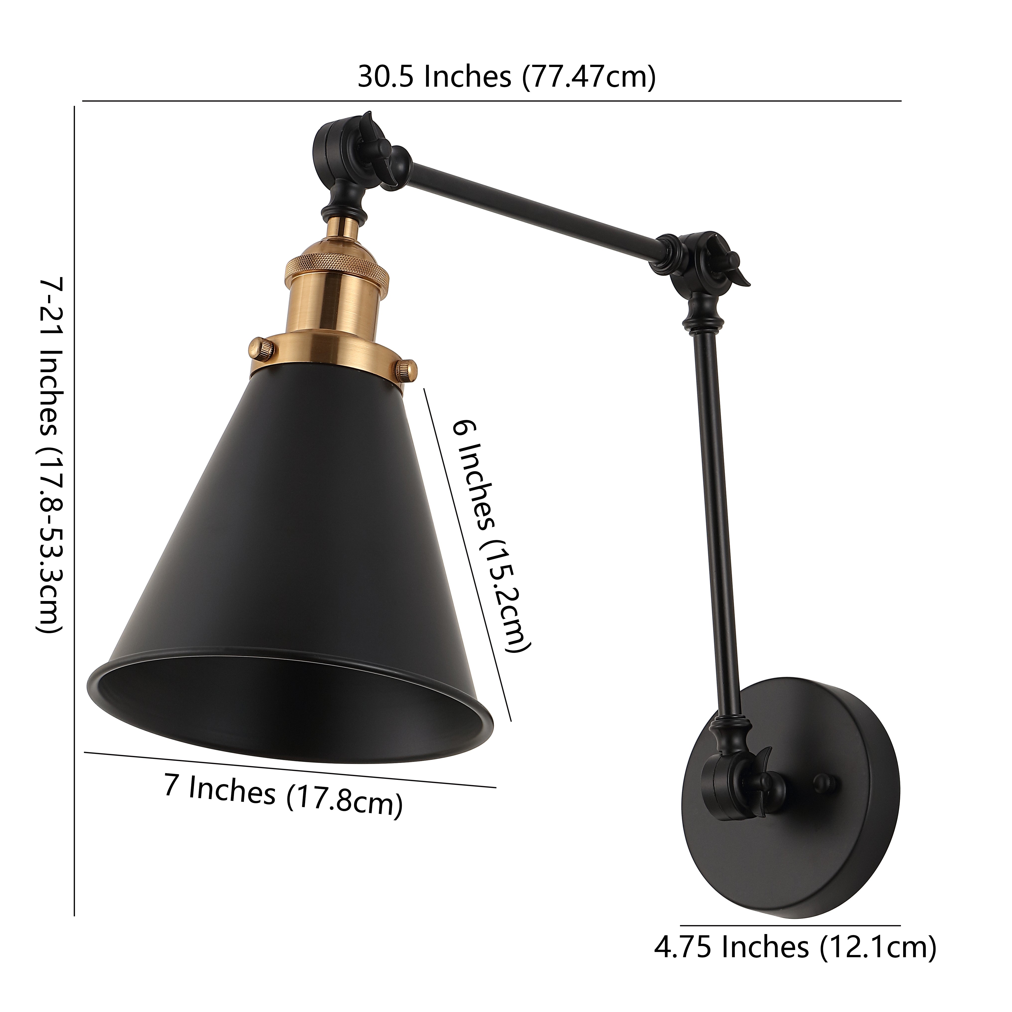 Rover Adjustable Arm Metal LED Wall Sconce