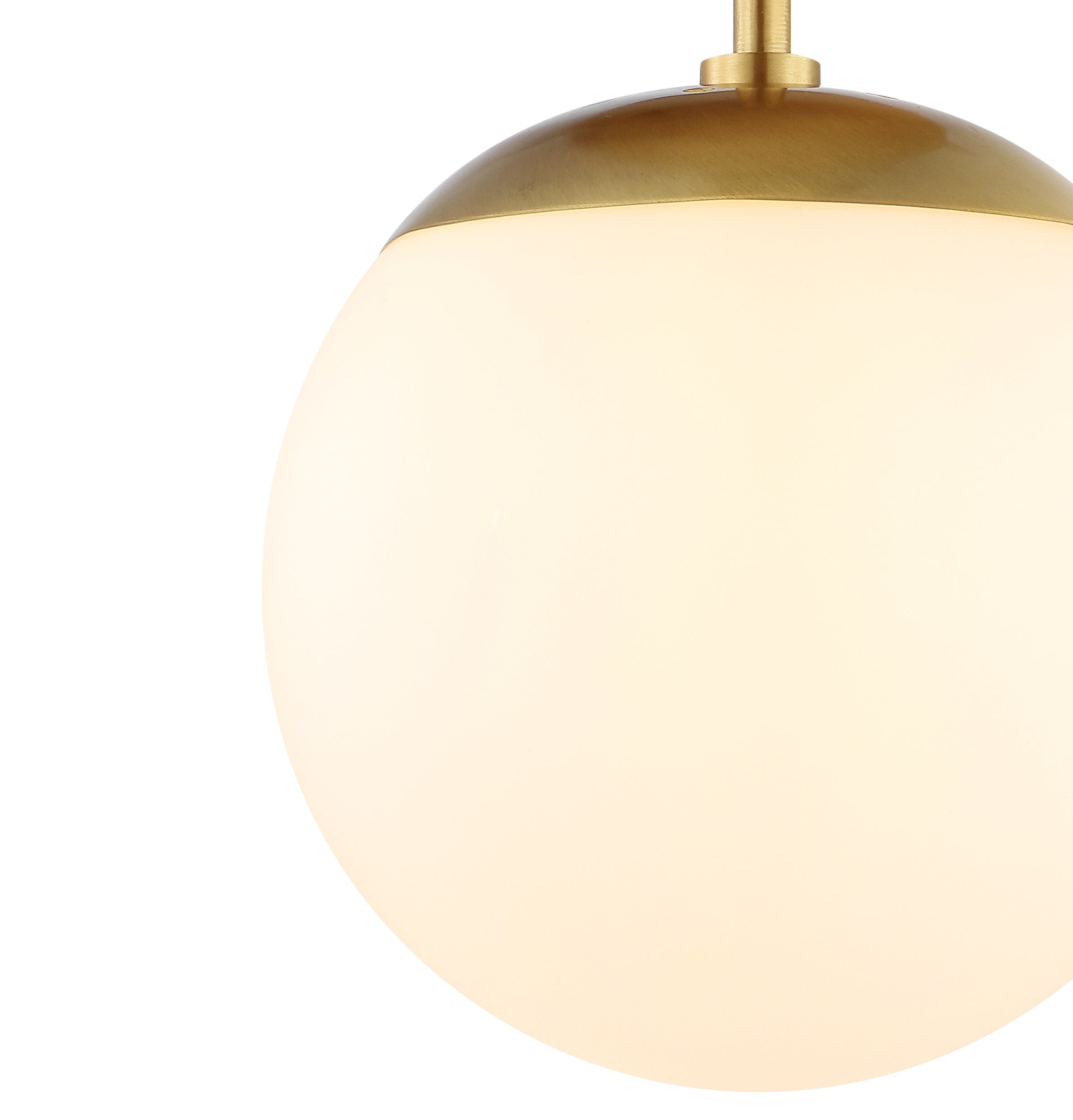 Marcel 1-Light Bohemian Farmhouse Iron/Frosted Glass LED Semi Flush Mount