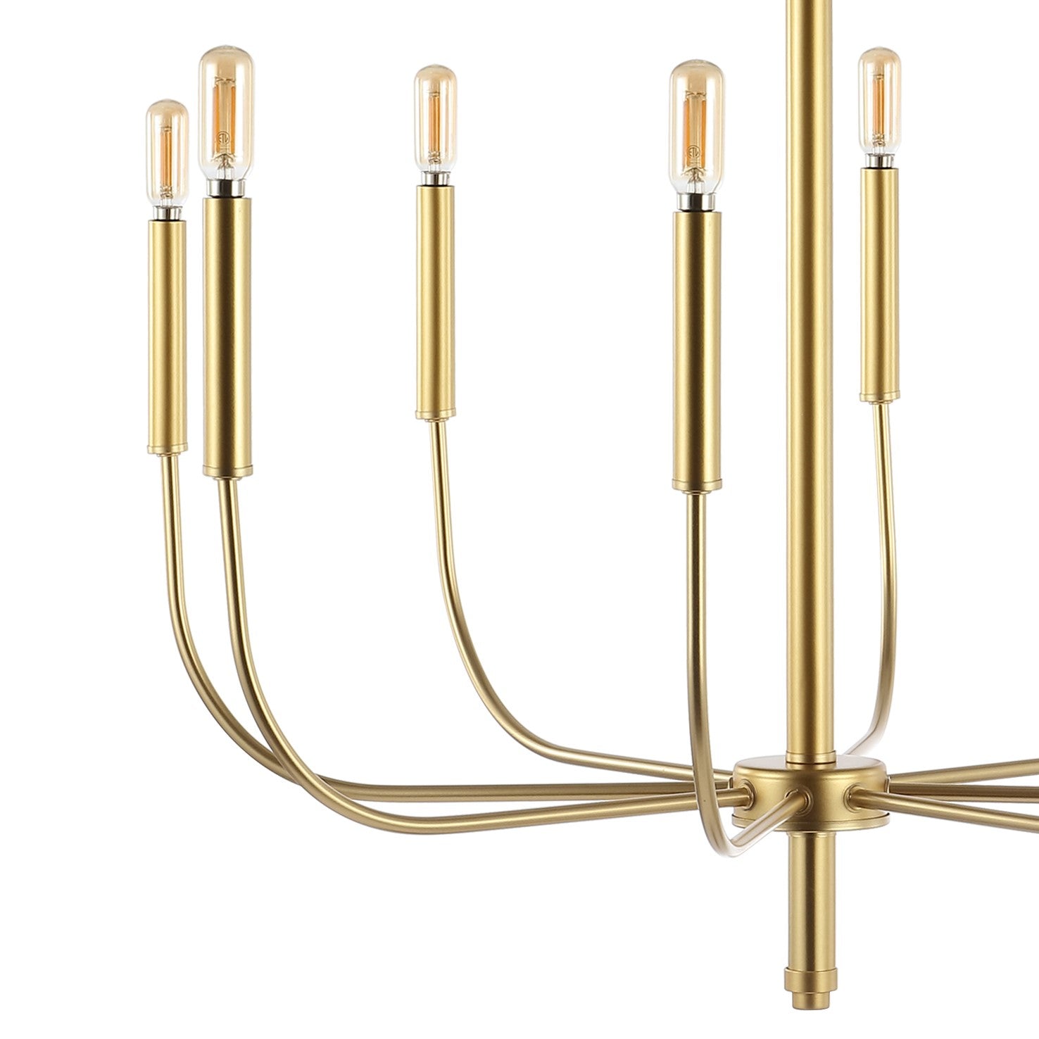 Amoros 8-Light Modern Mid-Century Iron LED Chandelier