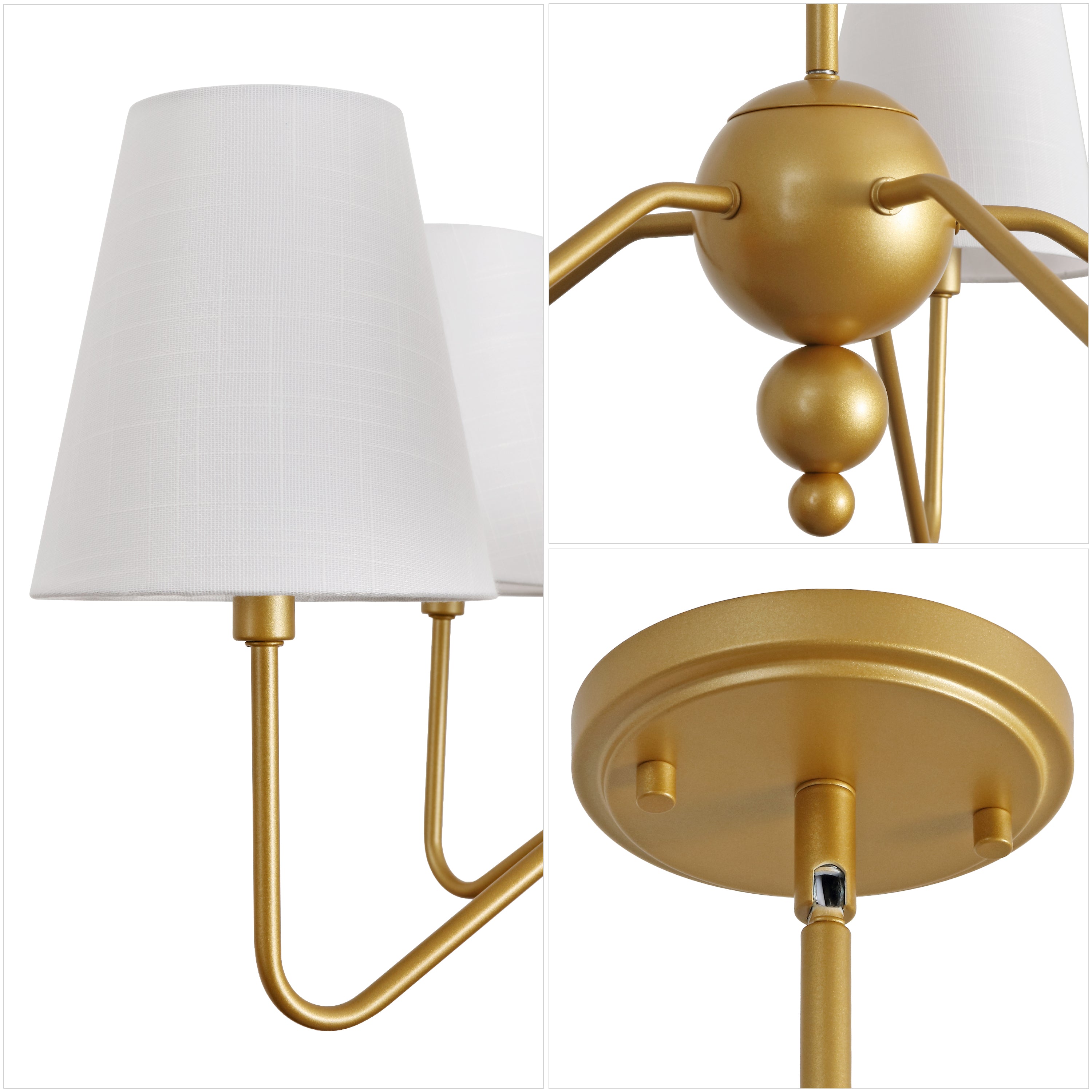 Skylar Light Classic Minimalist Metal Inverted Gourd LED Chandelier