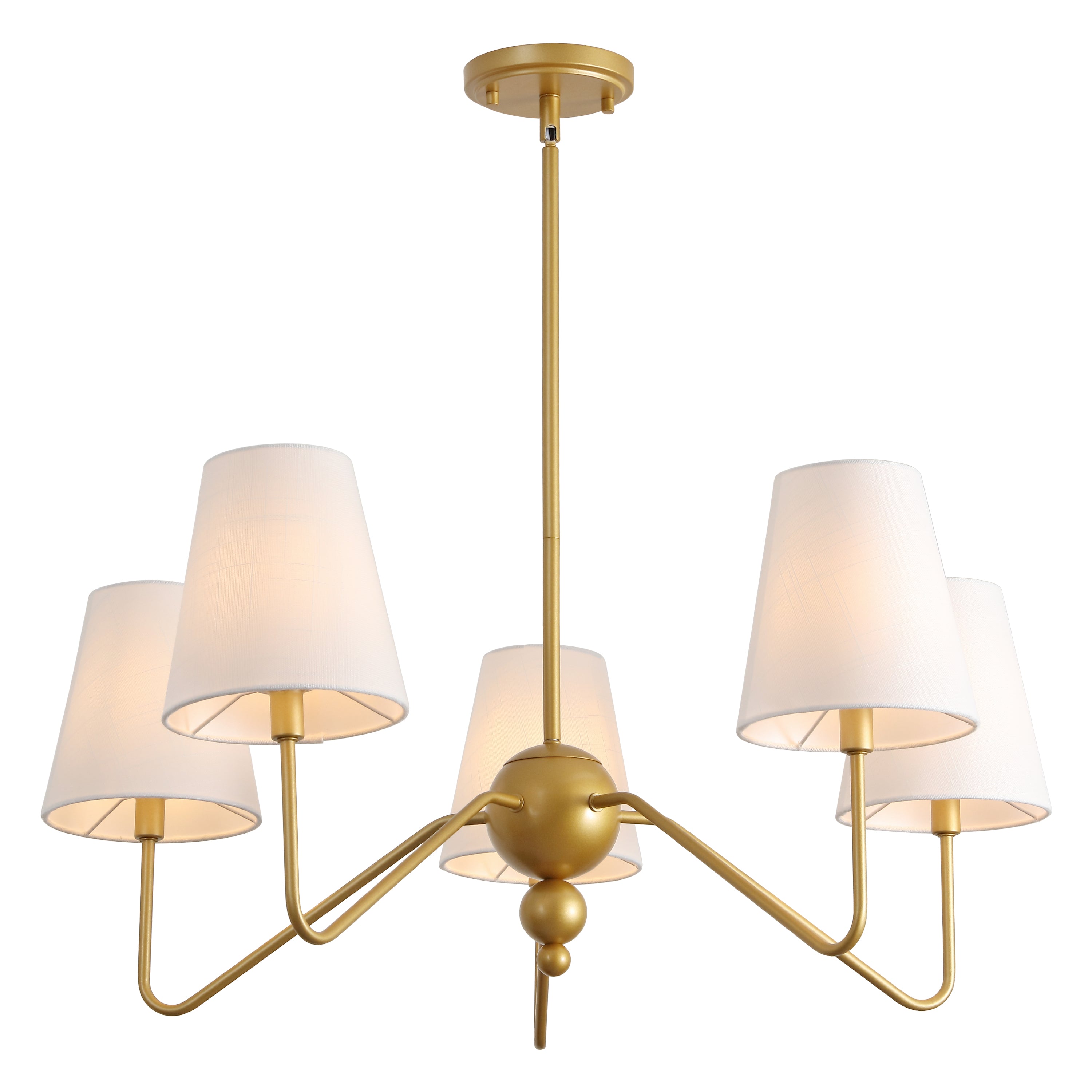 Skylar Light Classic Minimalist Metal Inverted Gourd LED Chandelier