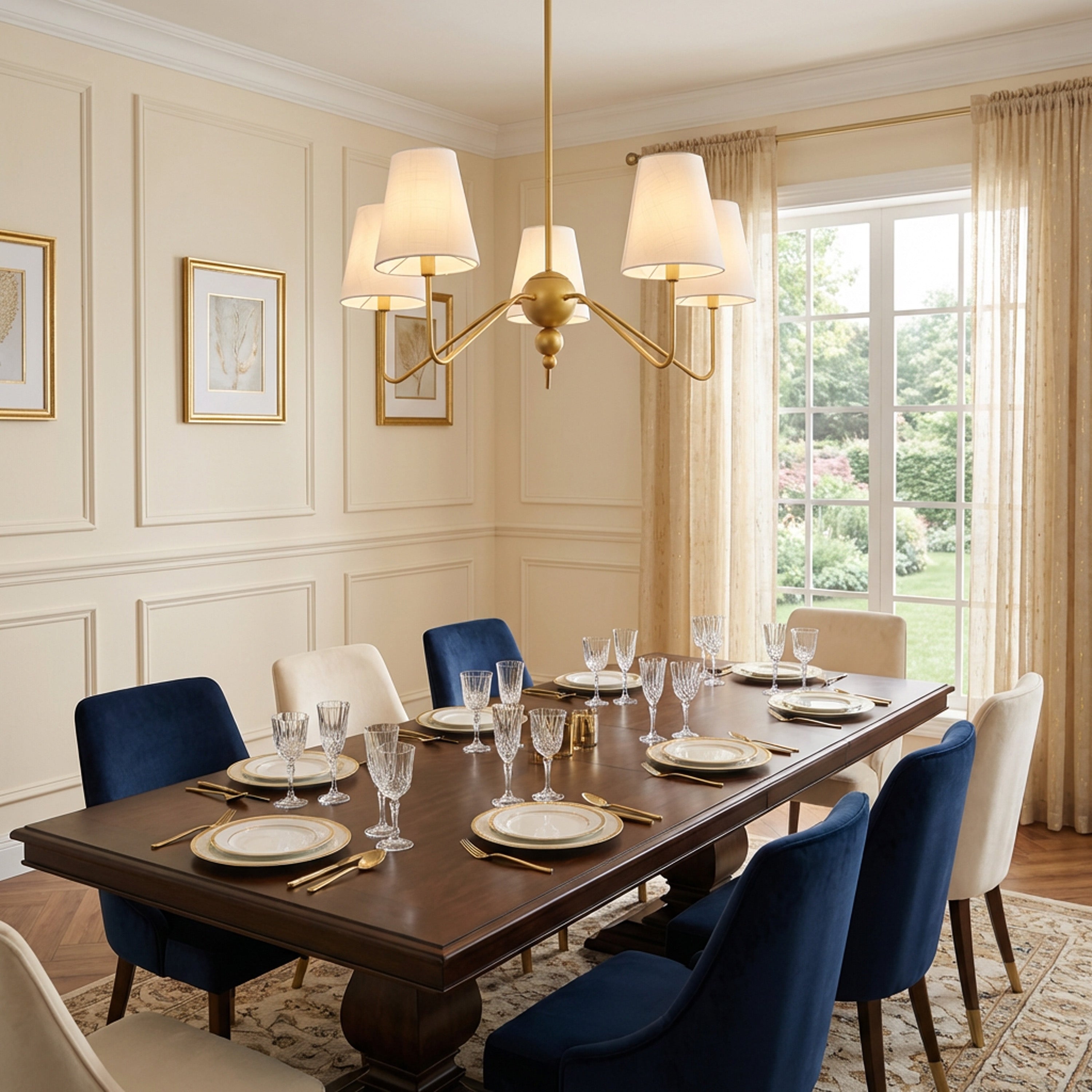 Skylar Light Classic Minimalist Metal Inverted Gourd LED Chandelier