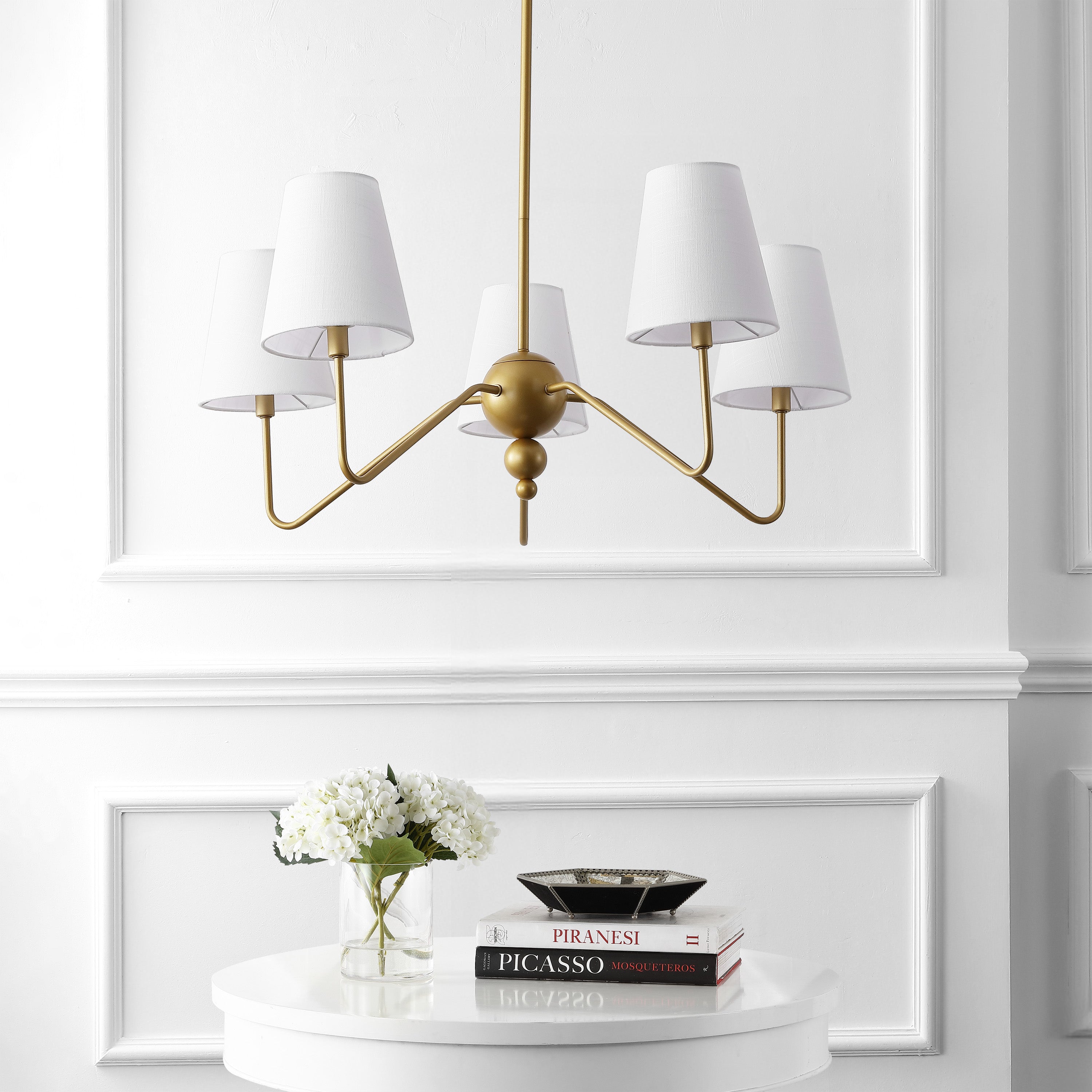 Skylar Light Classic Minimalist Metal Inverted Gourd LED Chandelier
