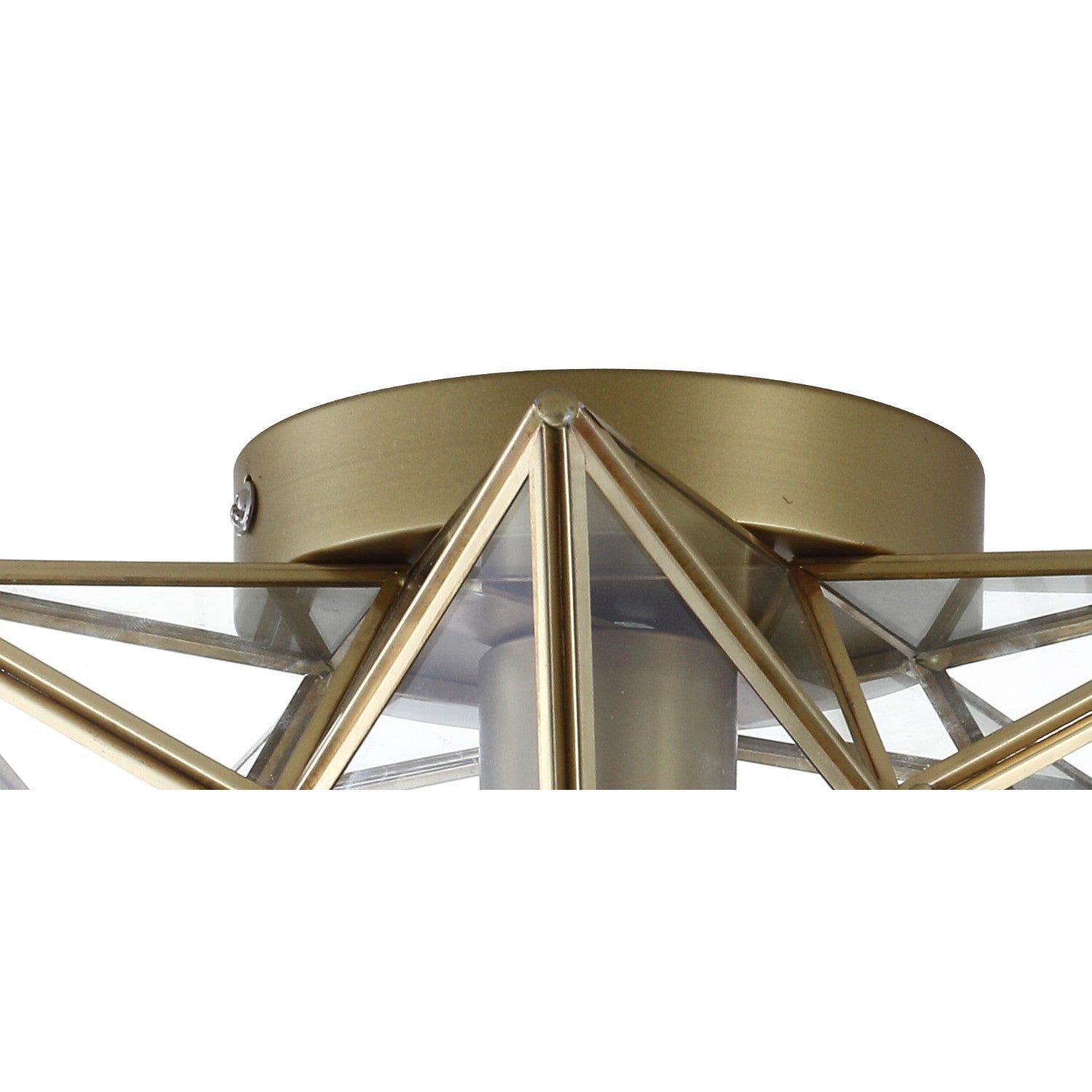 Stella Moravian Star Metal/Glass LED Flush Mount