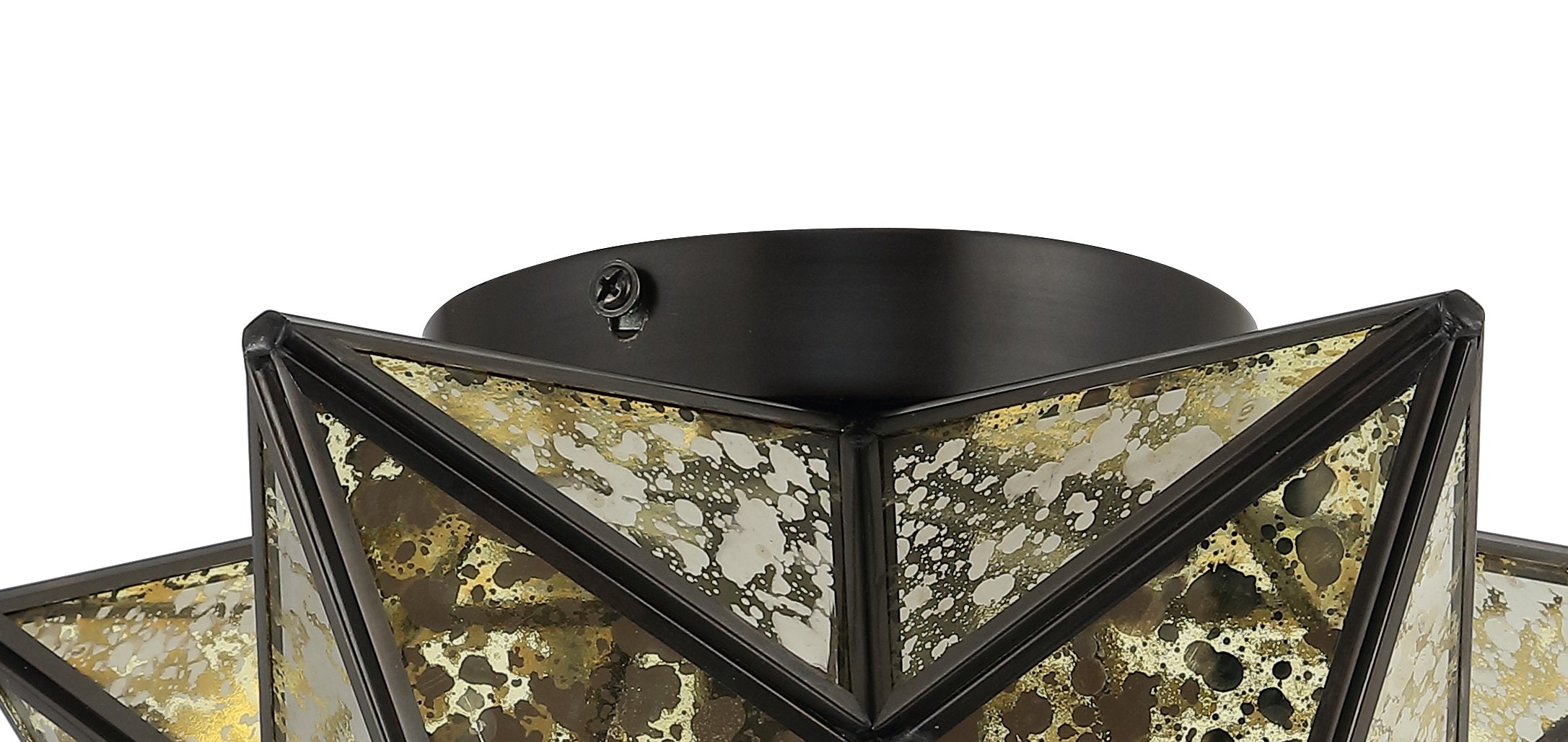 Stella Moravian Star Metal/Glass LED Flush Mount