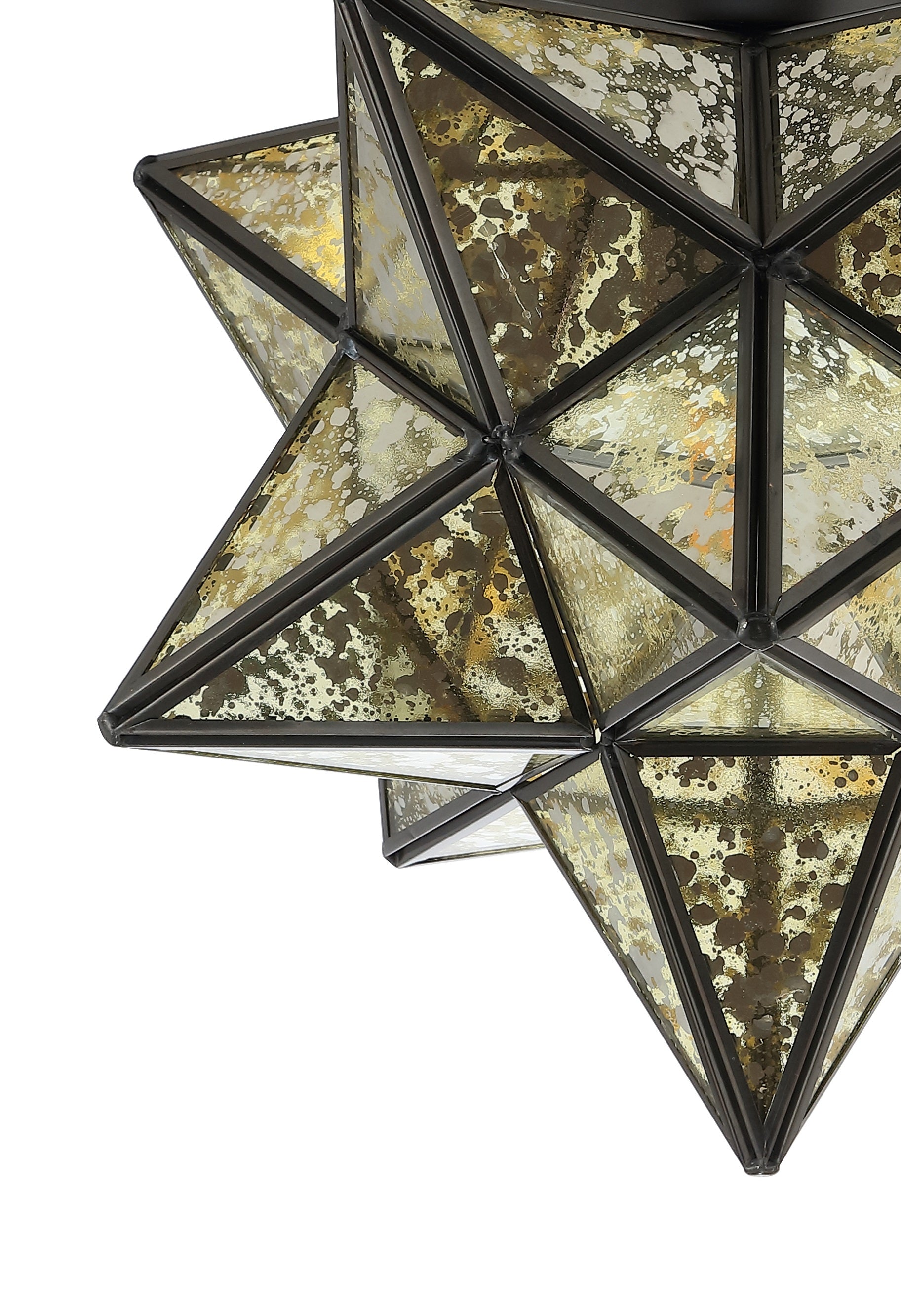Stella Moravian Star Metal/Glass LED Flush Mount