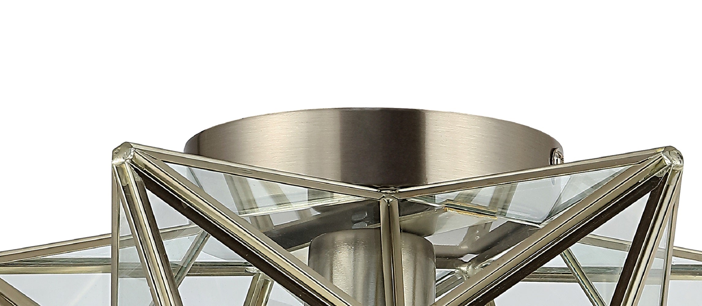 Stella Moravian Star Metal/Glass LED Flush Mount
