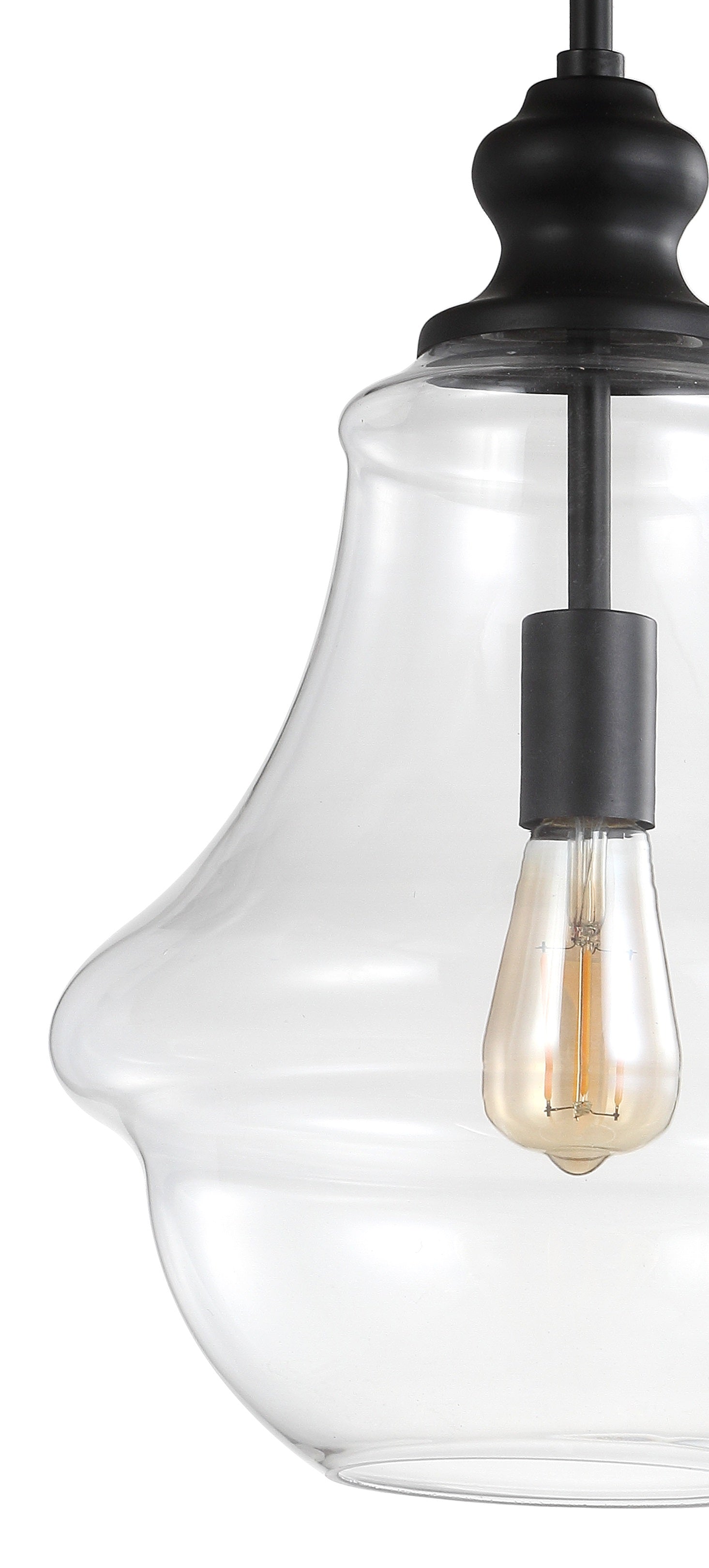Adam Adjustable Metal/Glass LED Pendant