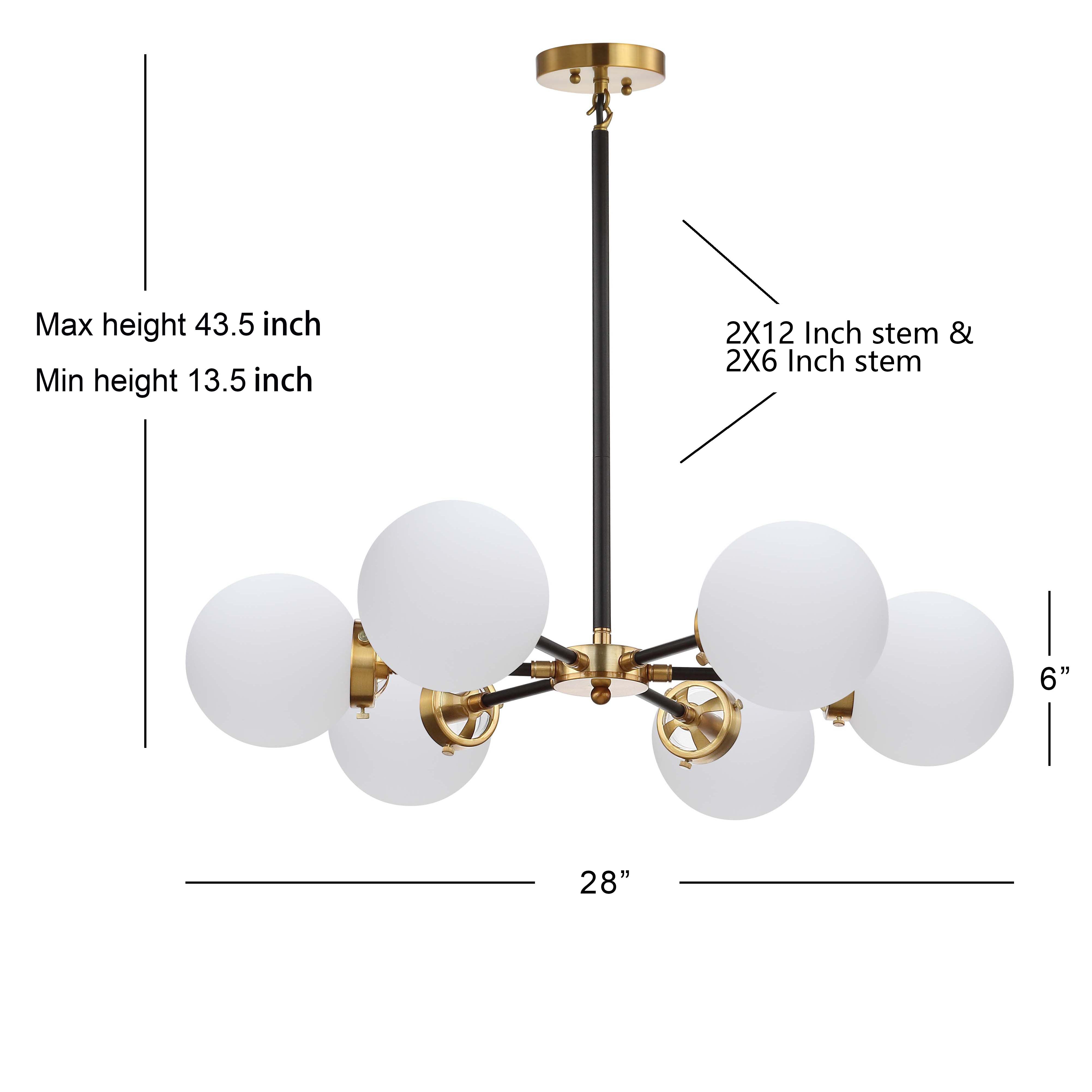 Caleb Brass Cluster Pendant Brass Gold/Black