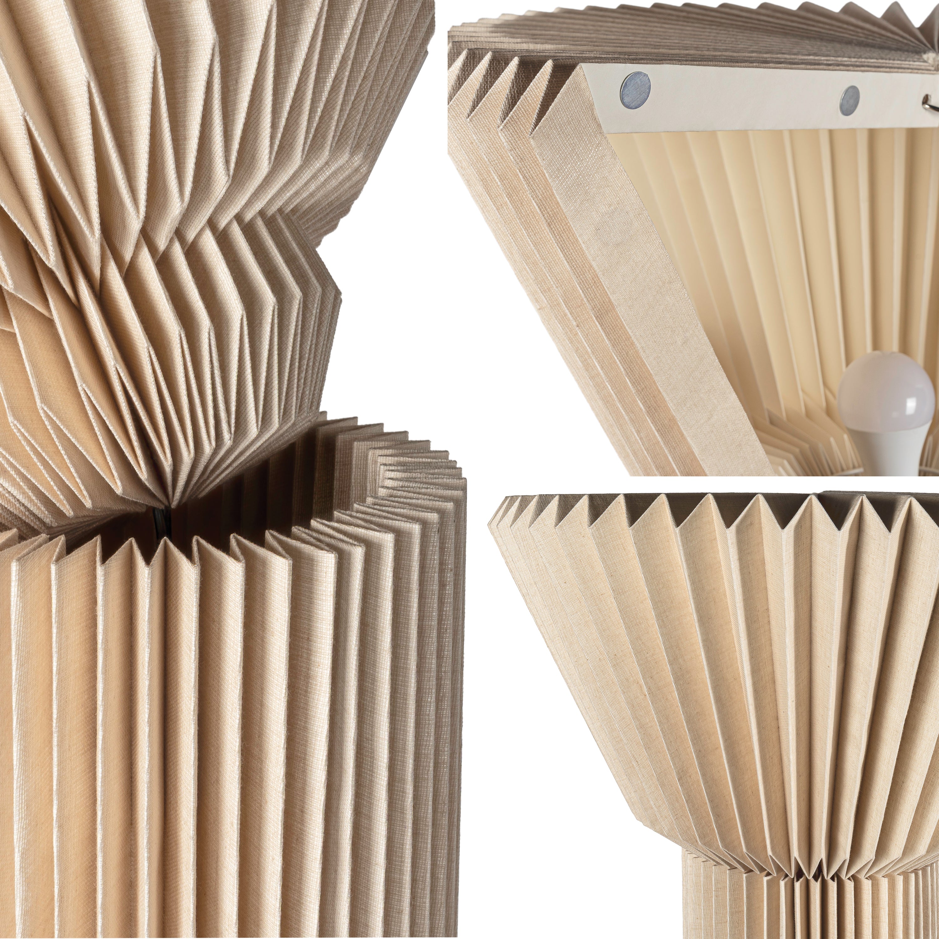 Archer 37" Modern Minimalist Pleated Shade Floor Lamp