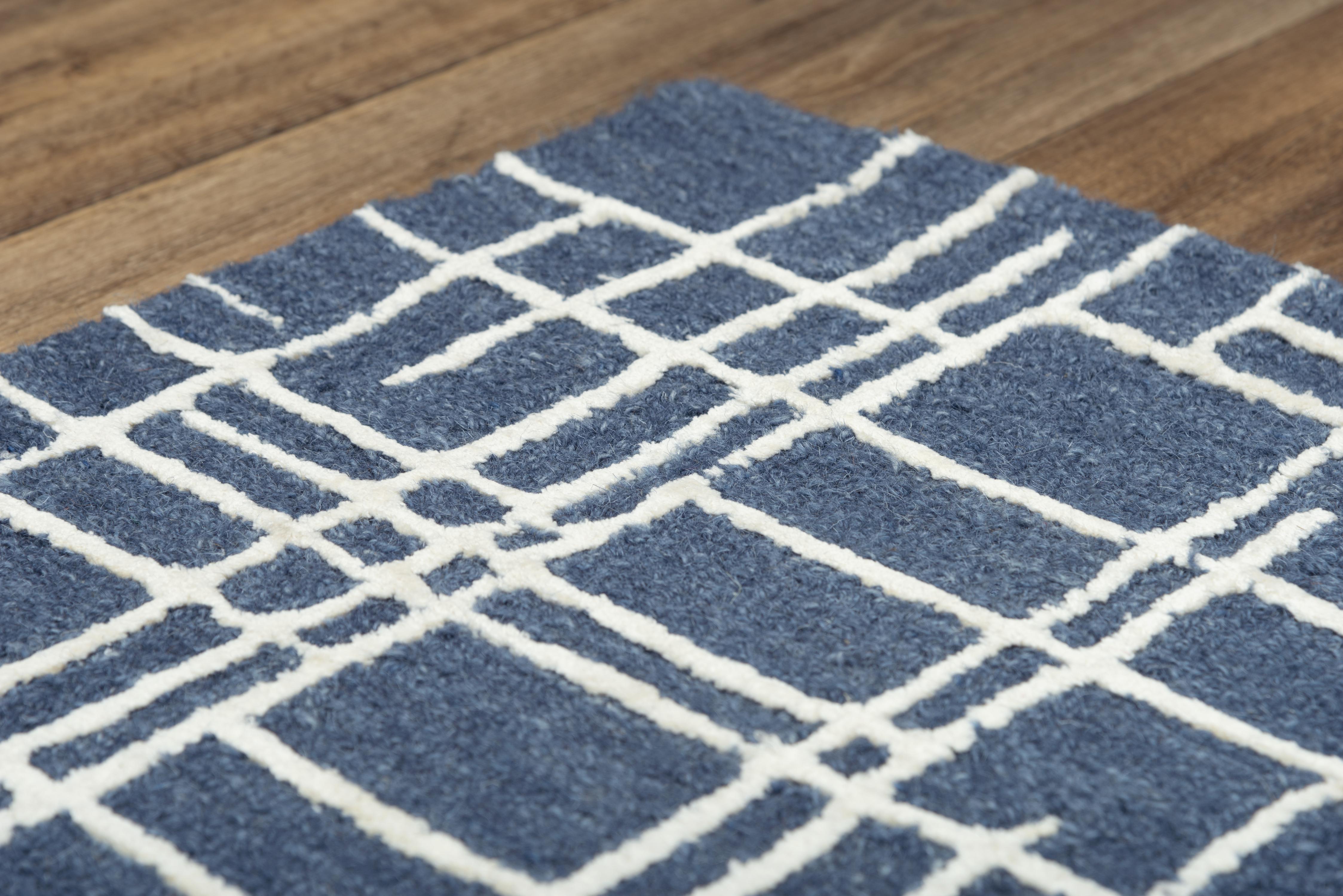 Jazz Hand Tufted Geometric Area Rug