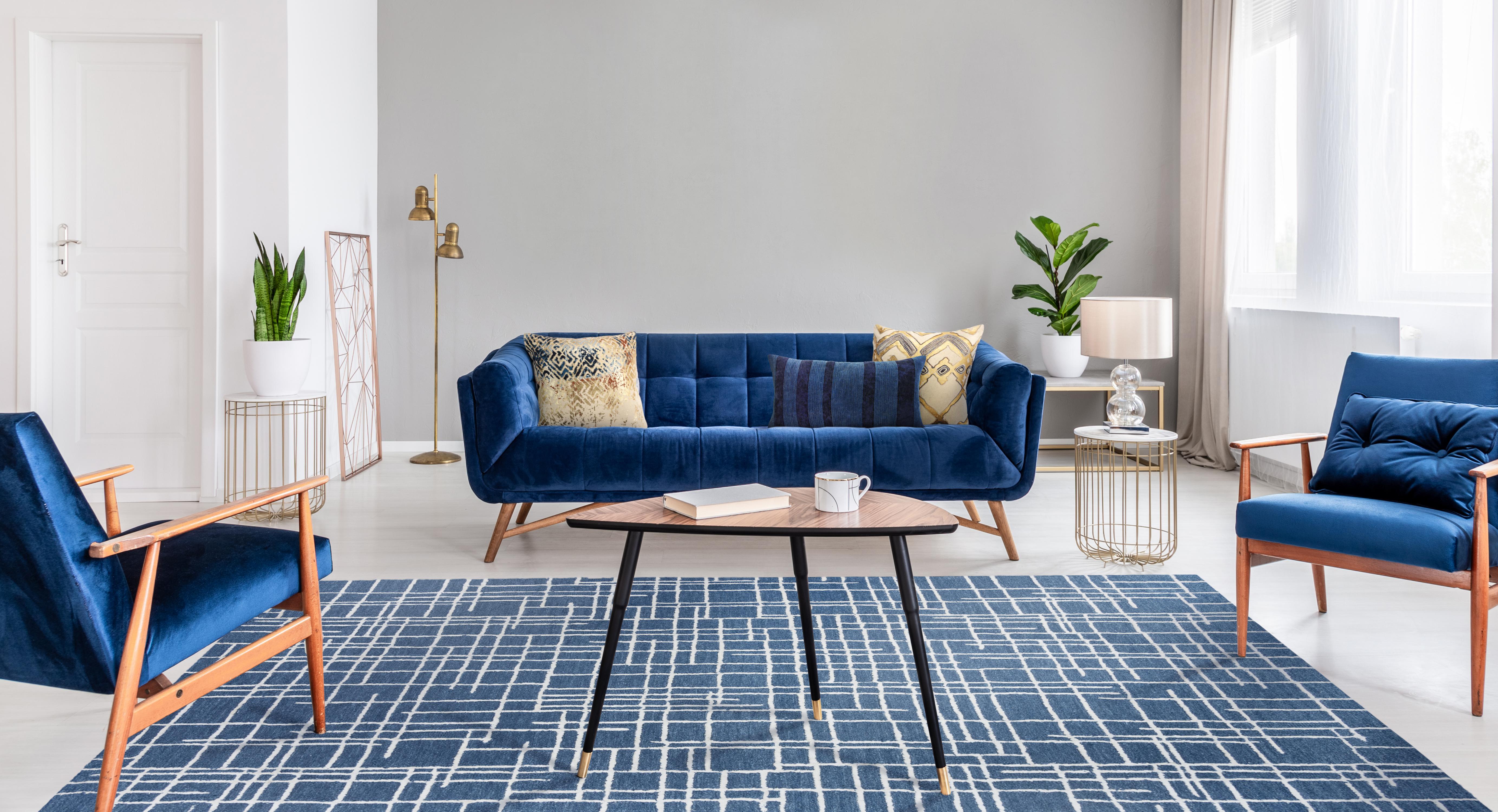 Jazz Hand Tufted Geometric Area Rug