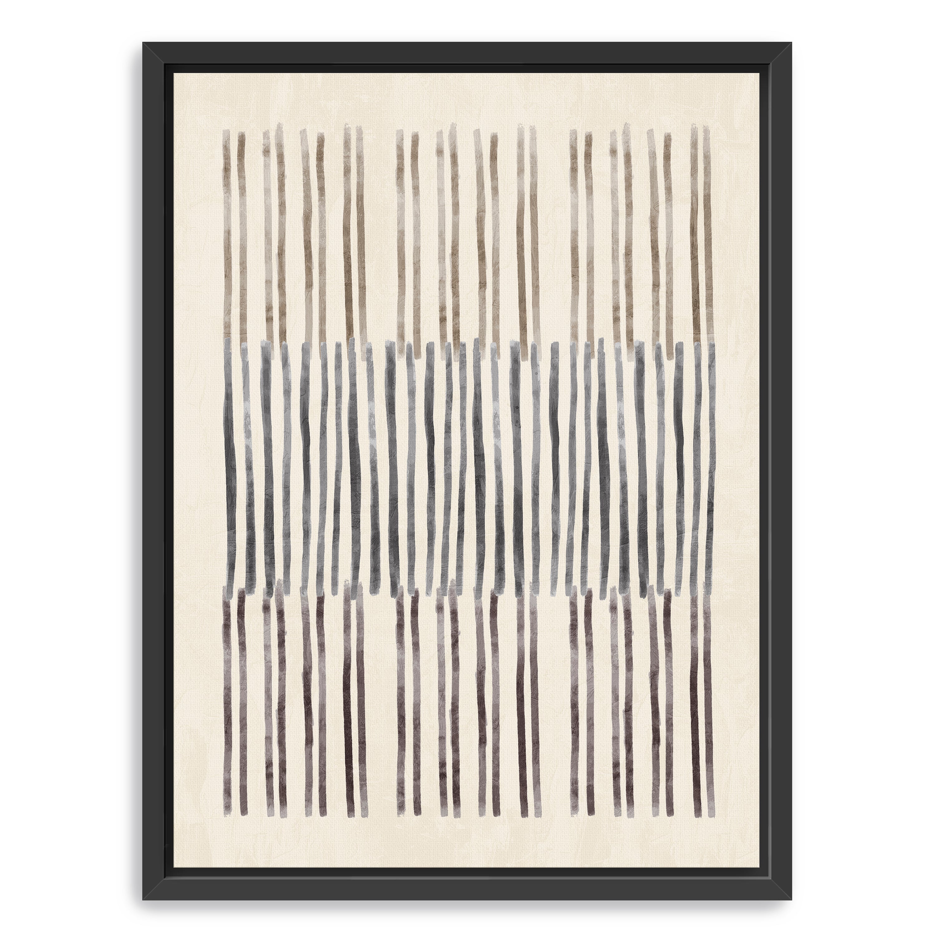 Neutral Overlap I Canvas Giclee