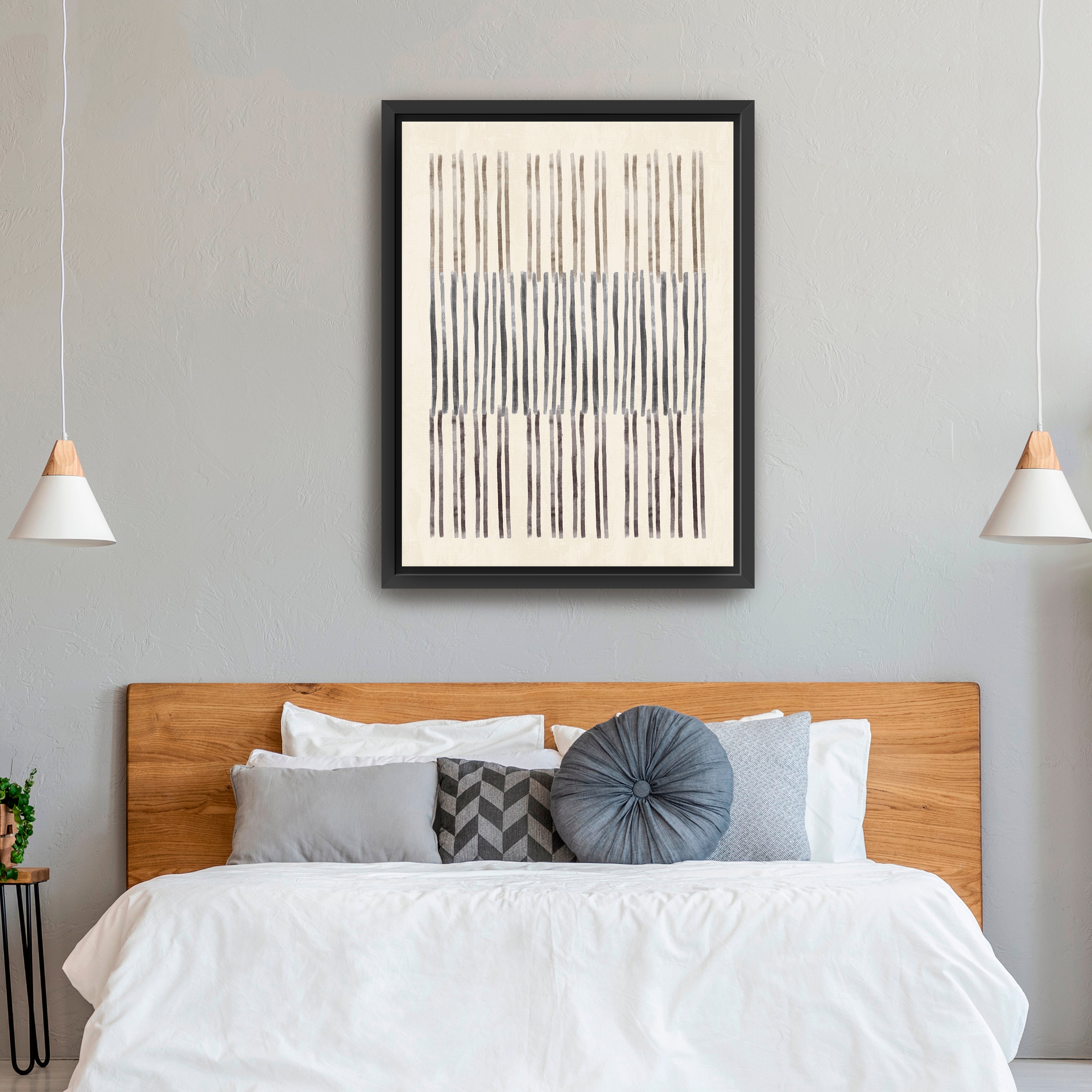 Neutral Overlap I Canvas Giclee