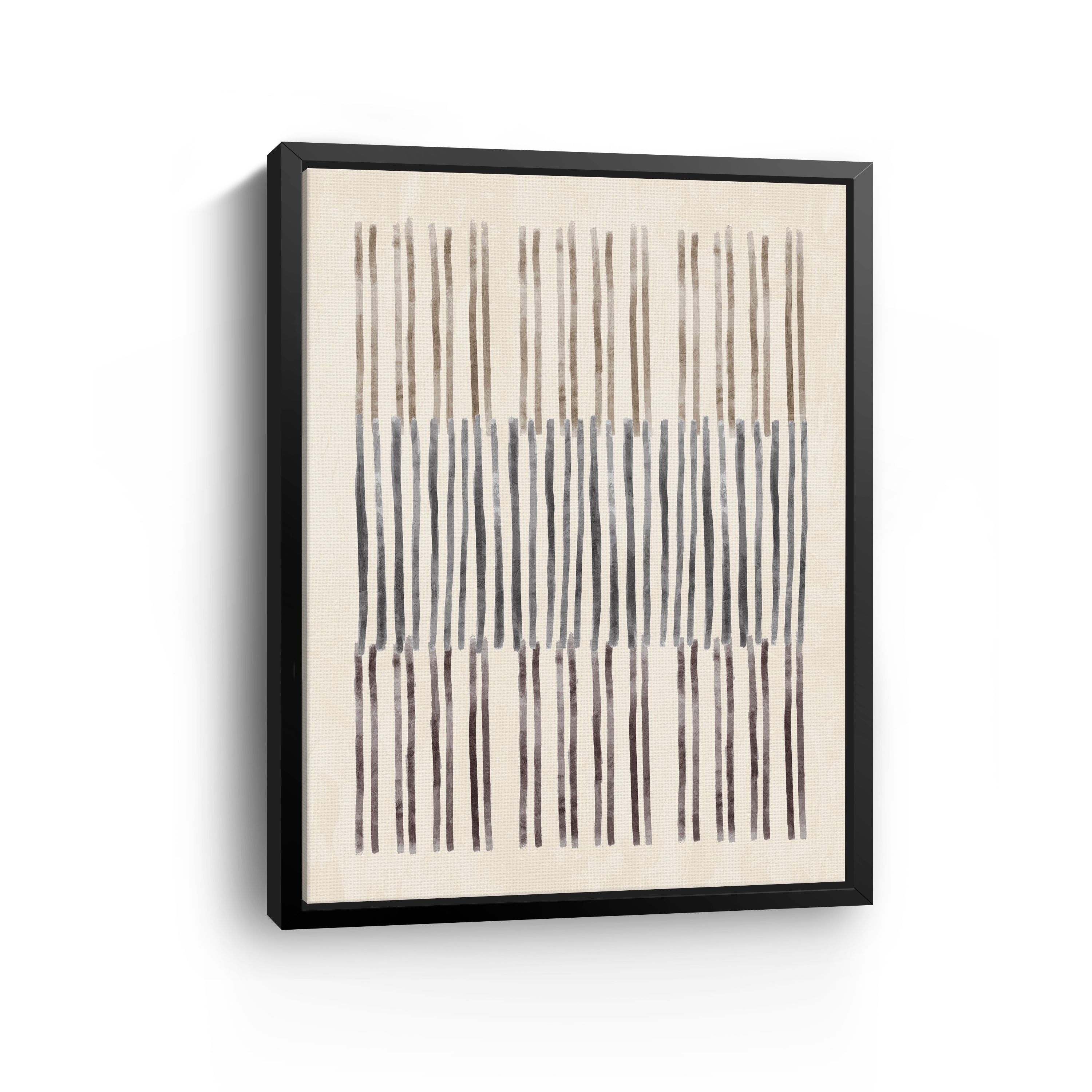 Neutral Overlap I Canvas Giclee