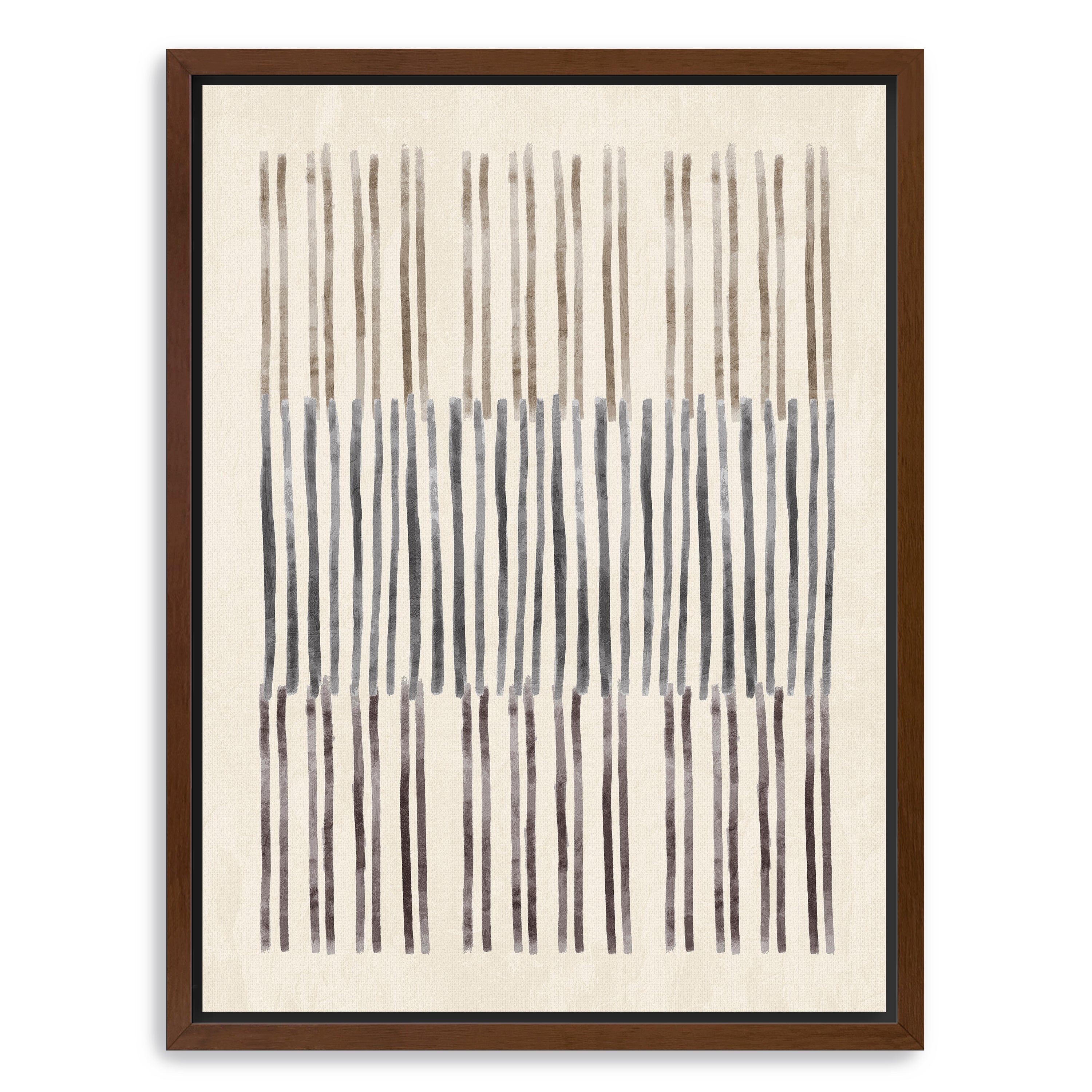 Neutral Overlap I Canvas Giclee