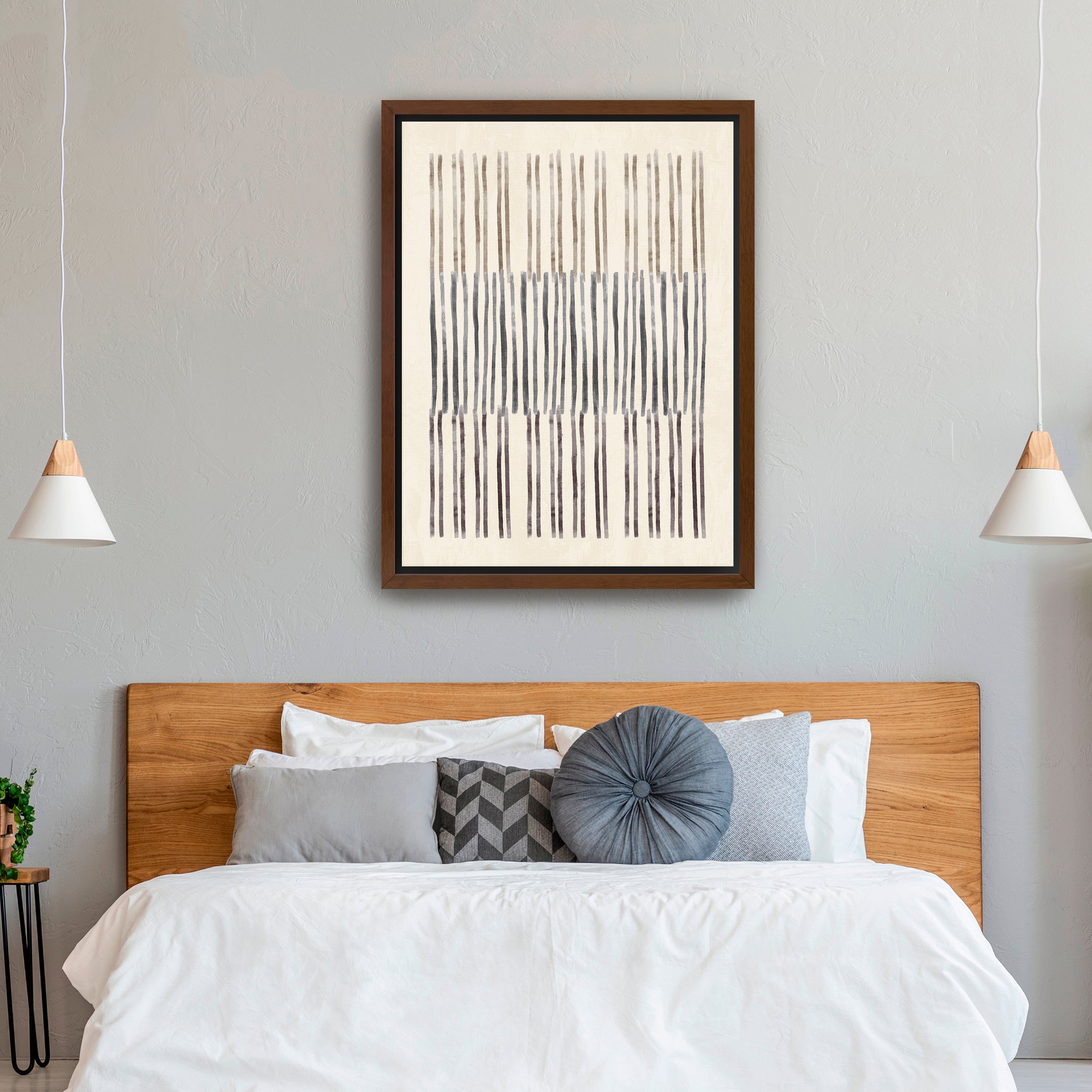 Neutral Overlap I Canvas Giclee