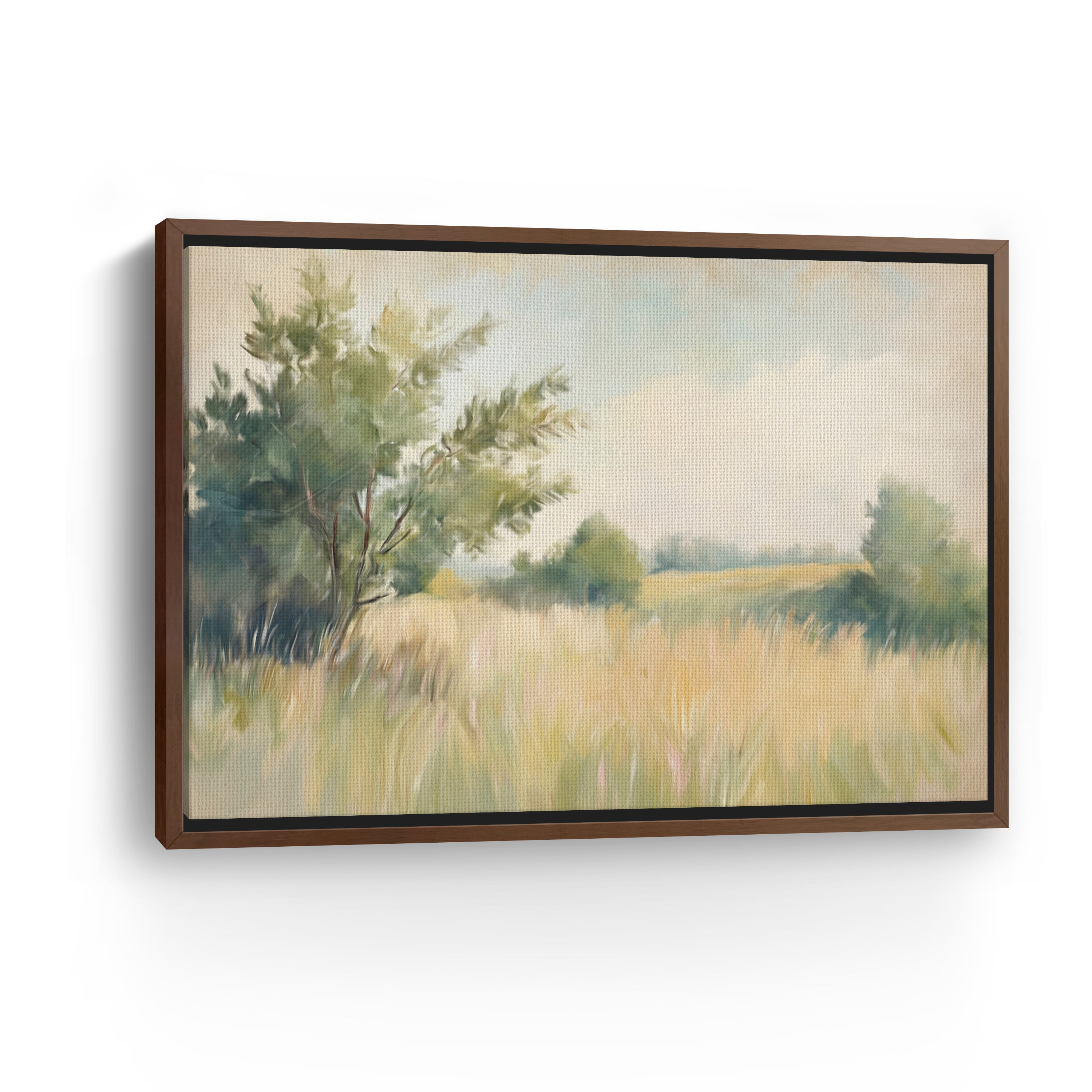 Neutral Overlap I Canvas Giclee