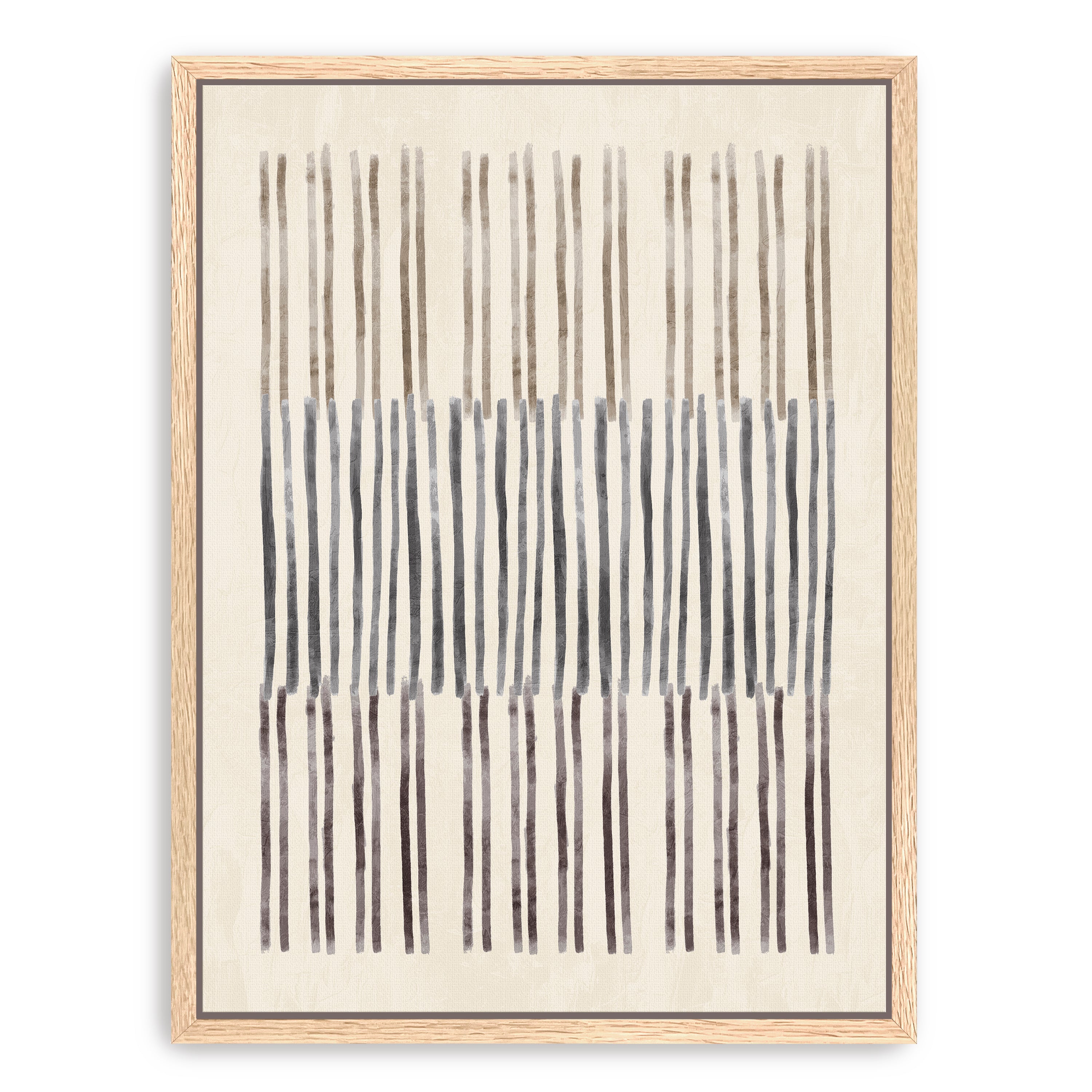 Neutral Overlap I Canvas Giclee