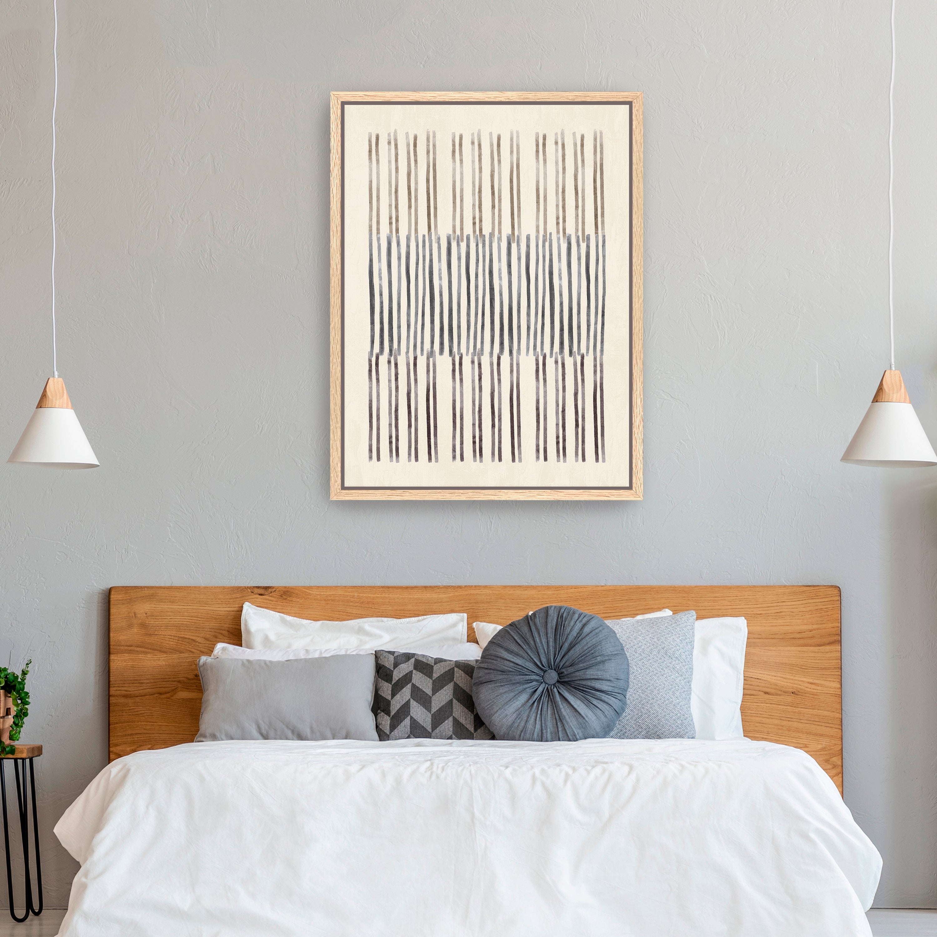 Neutral Overlap I Canvas Giclee