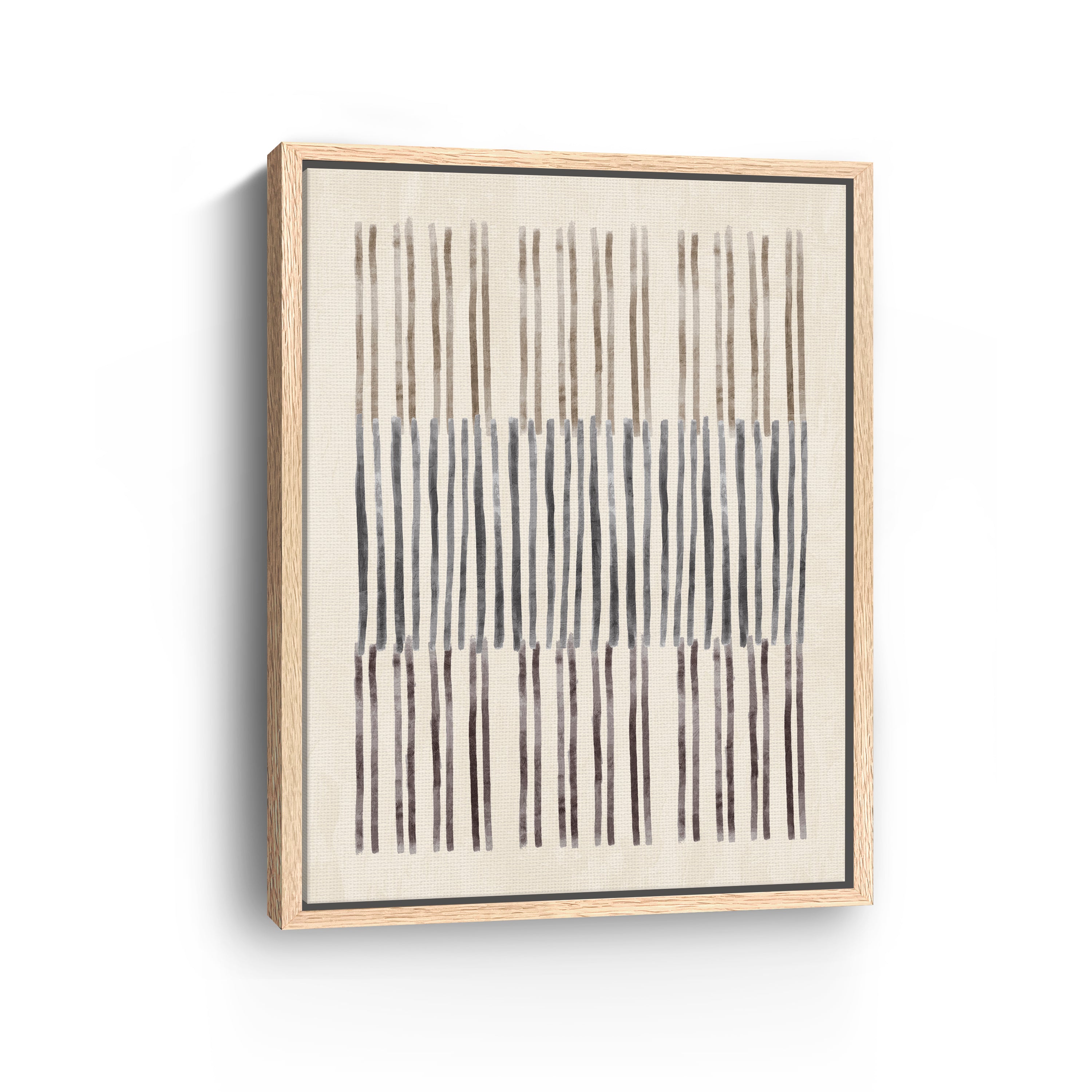 Neutral Overlap I Canvas Giclee