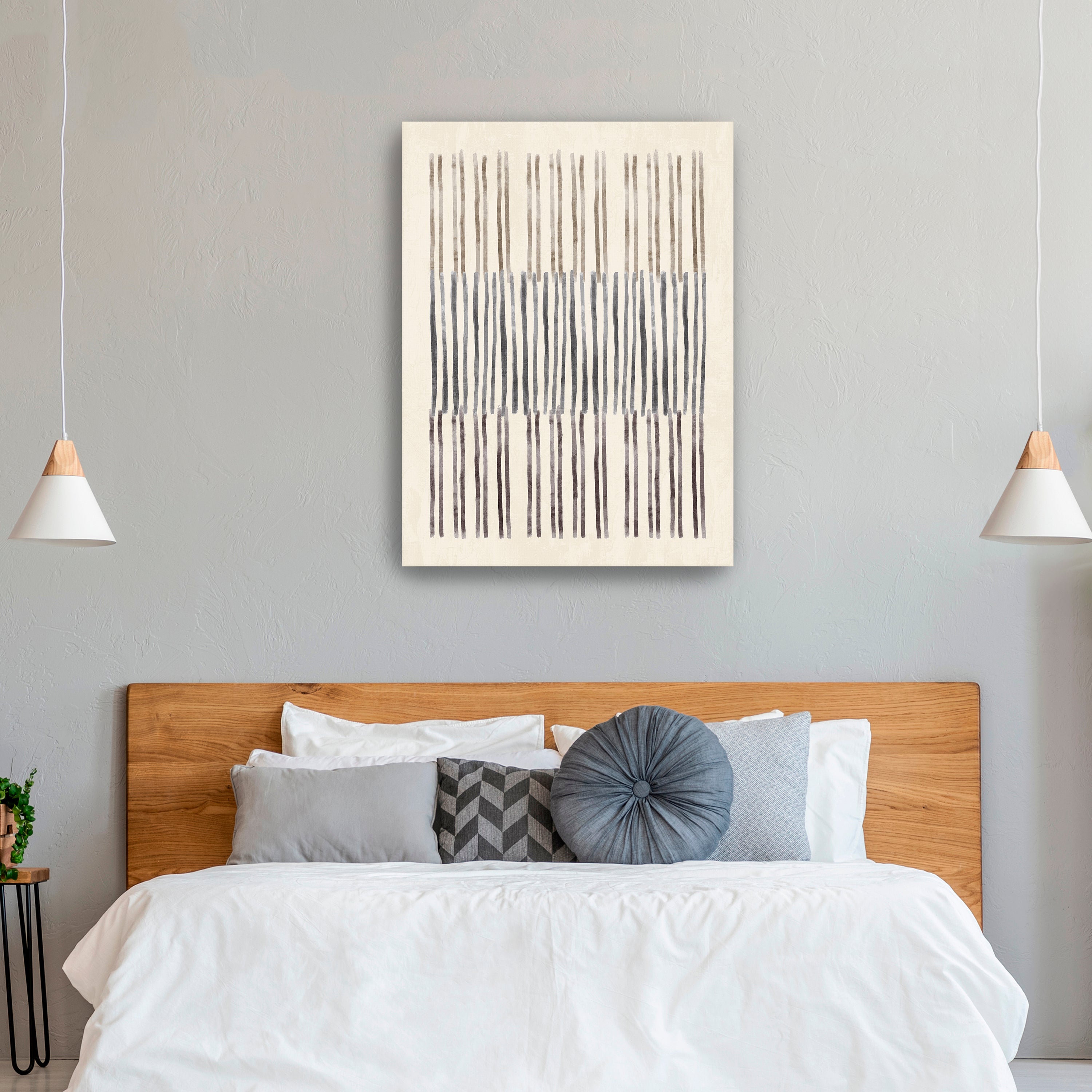 Neutral Overlap I Canvas Giclee