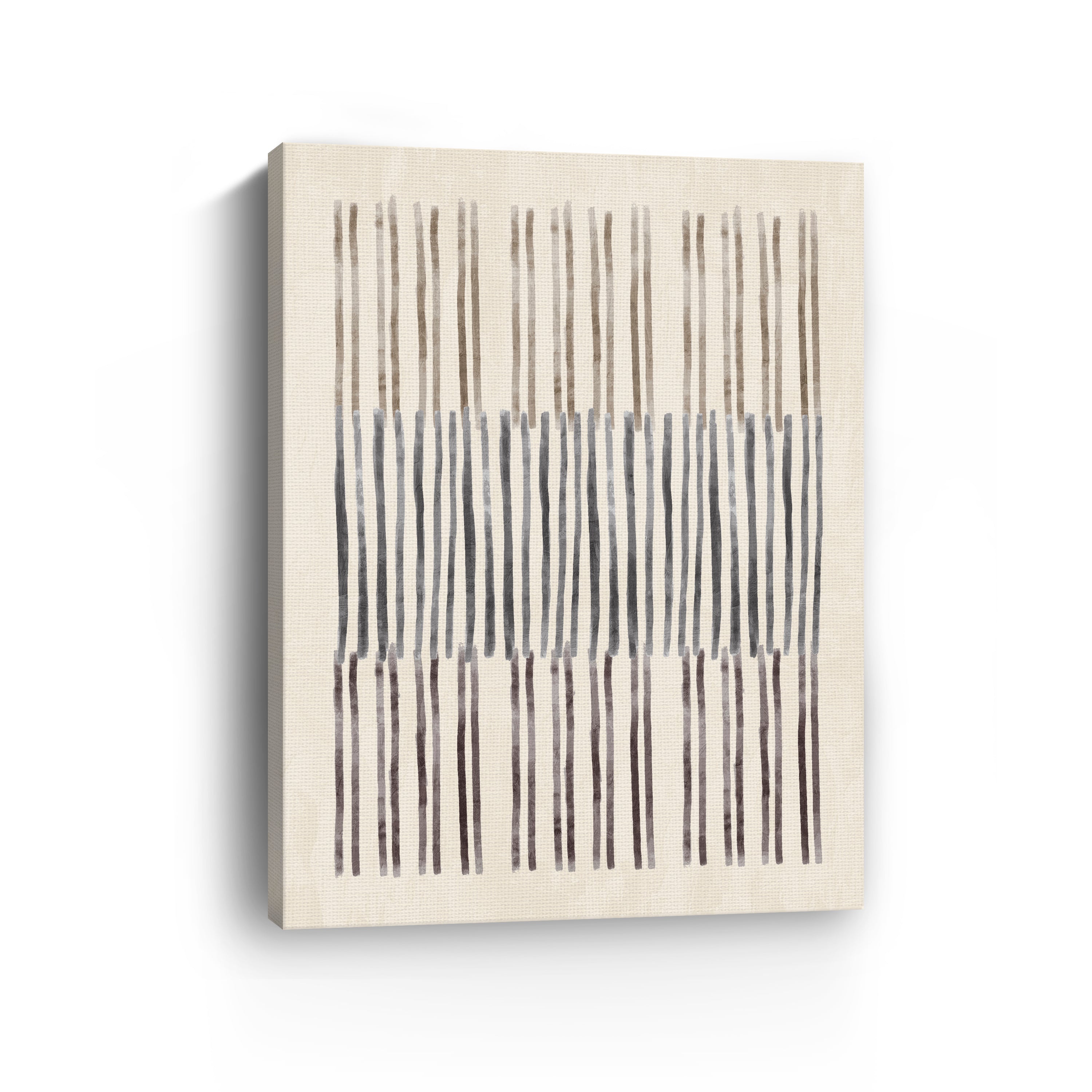 Neutral Overlap I Canvas Giclee