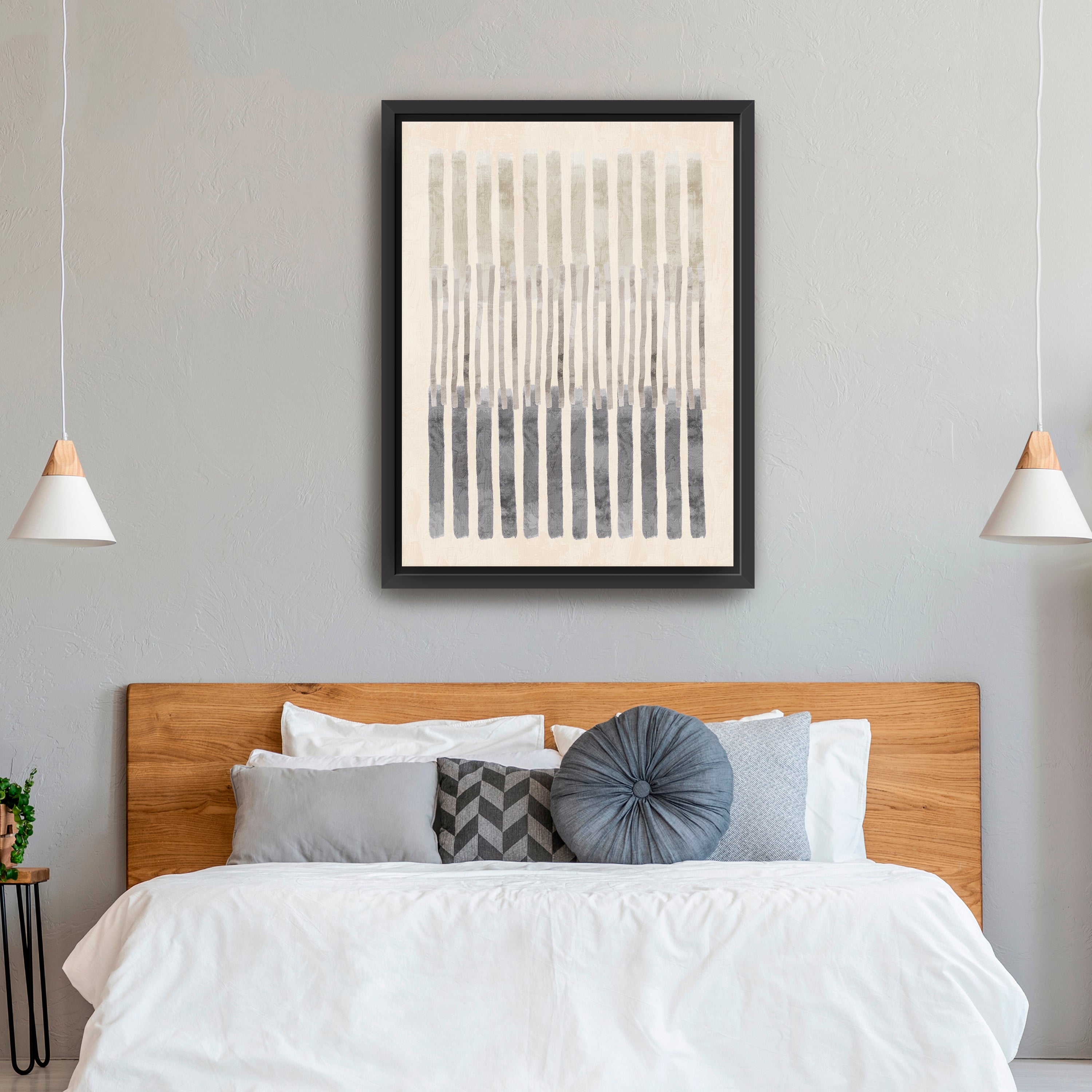 Neutral Overlap II Canvas Giclee
