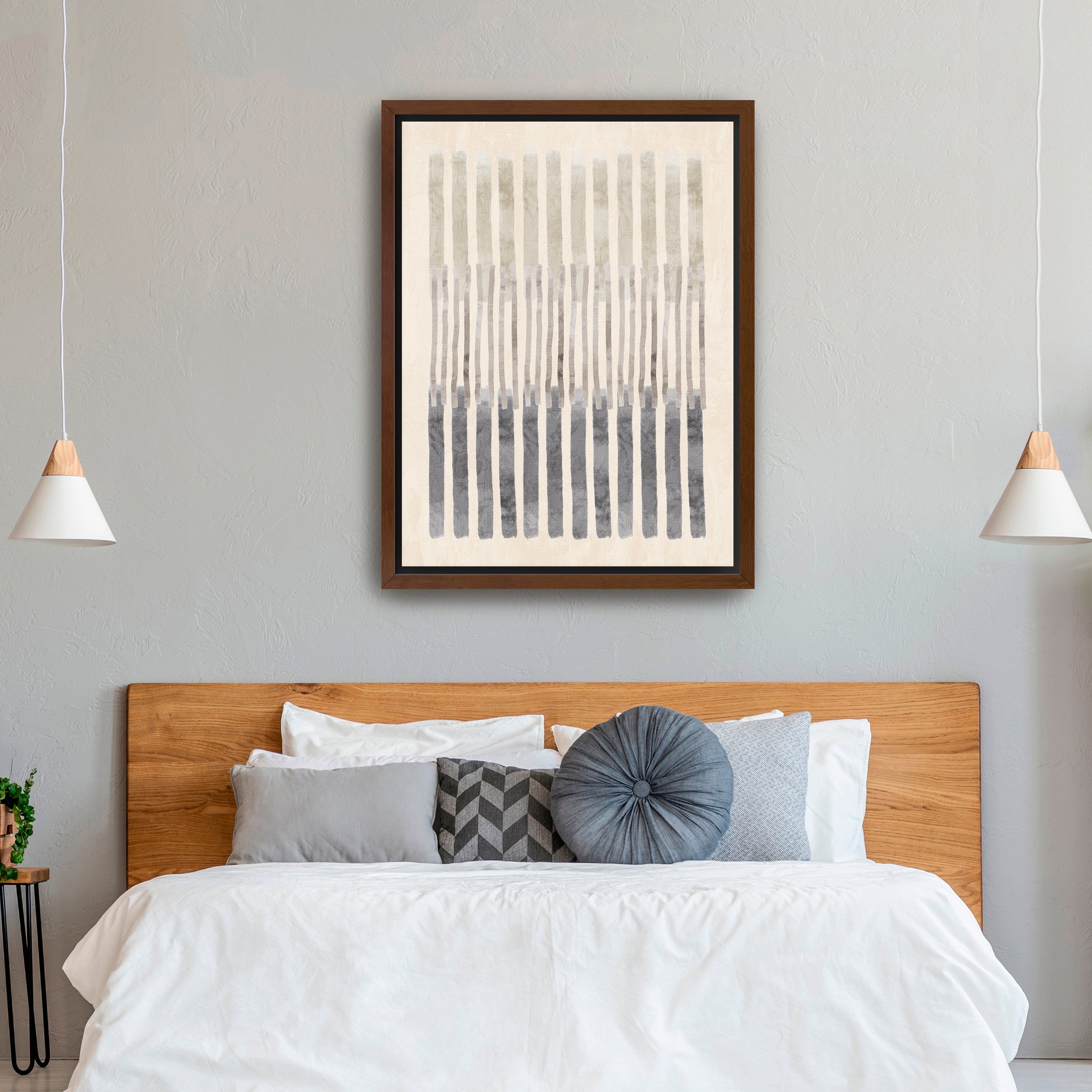 Neutral Overlap II Canvas Giclee