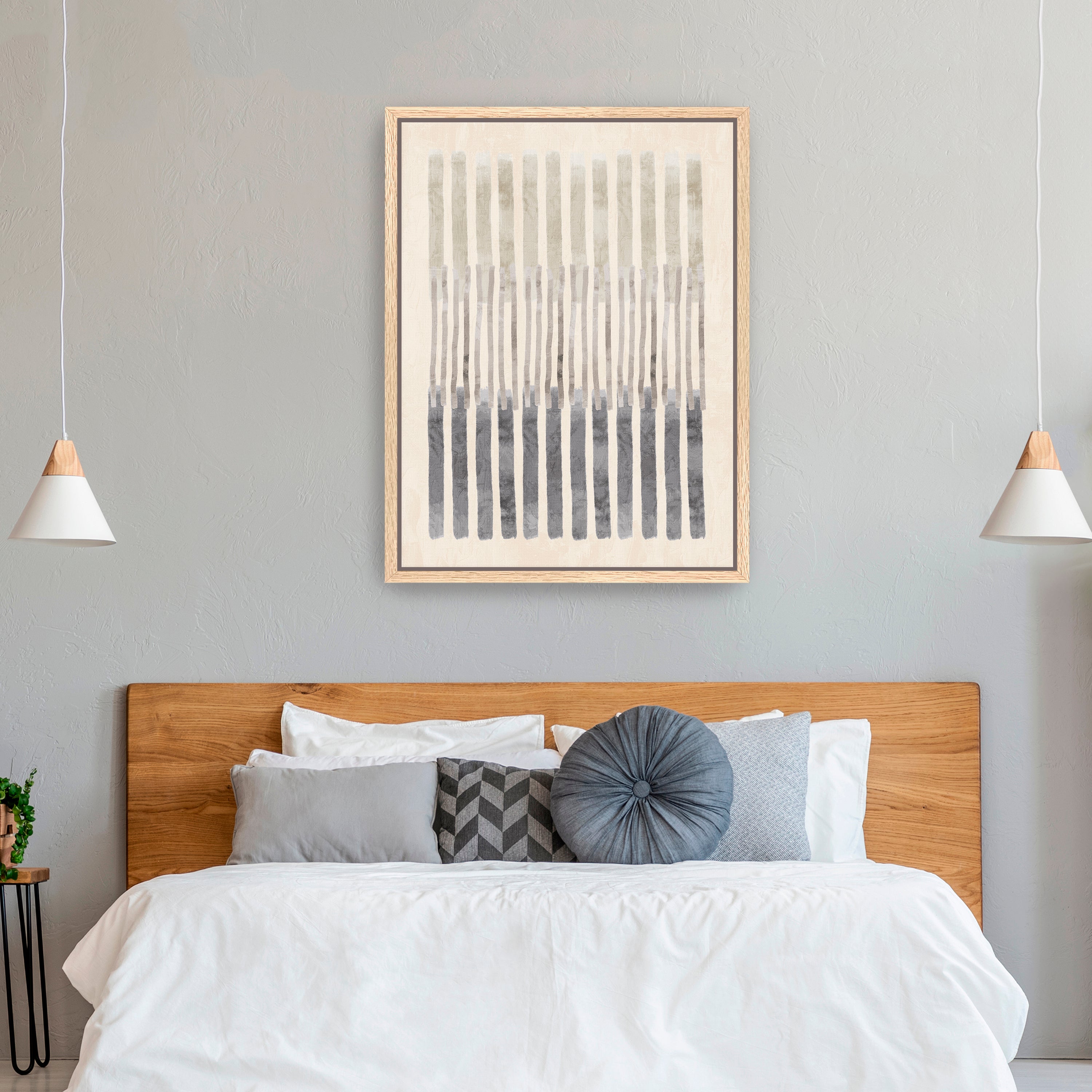 Neutral Overlap II Canvas Giclee