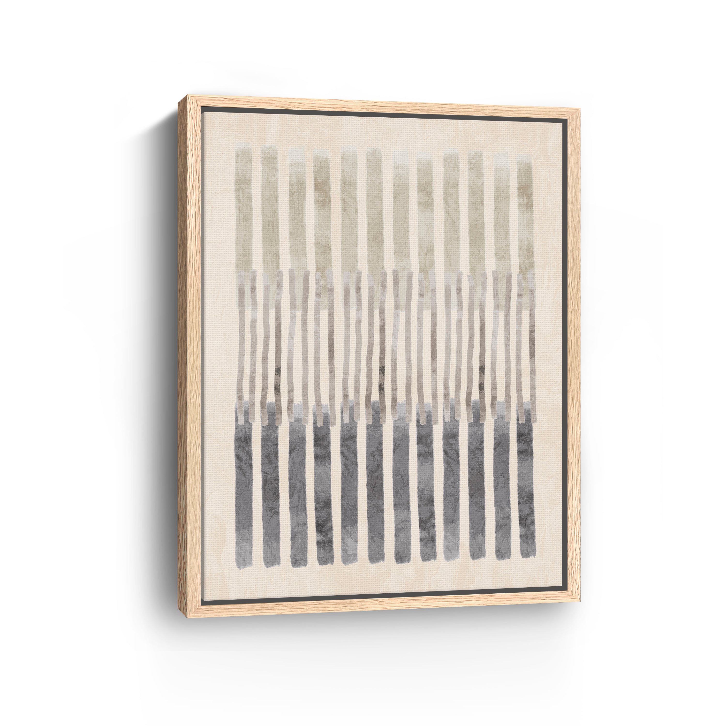 Neutral Overlap II Canvas Giclee