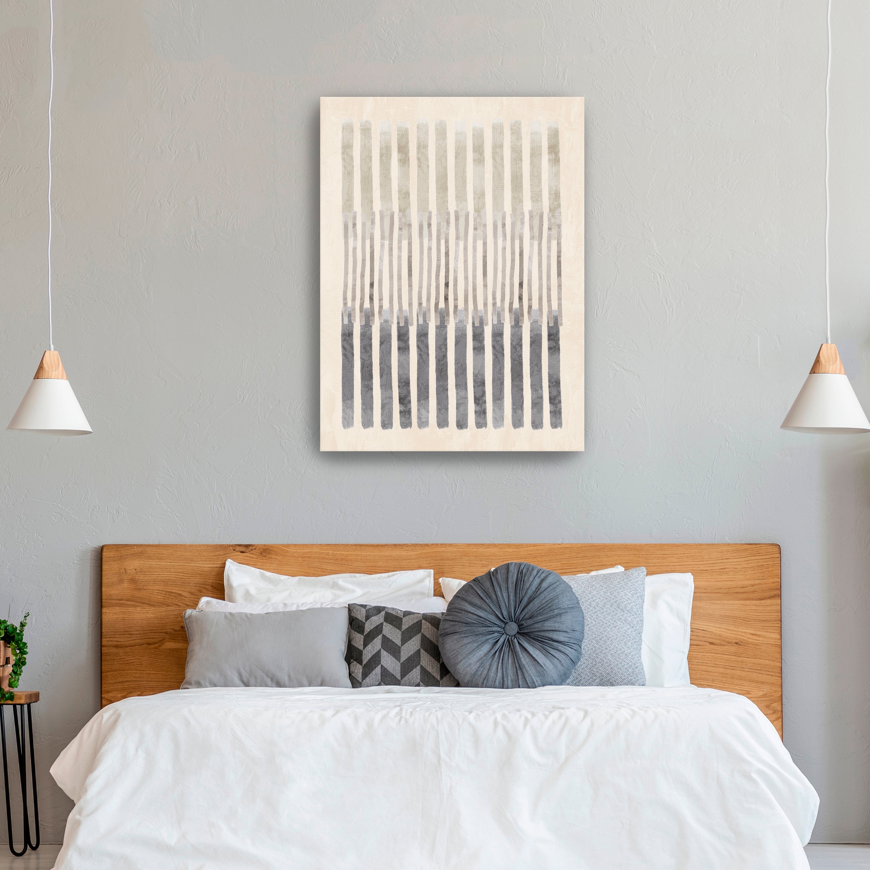 Neutral Overlap II Canvas Giclee