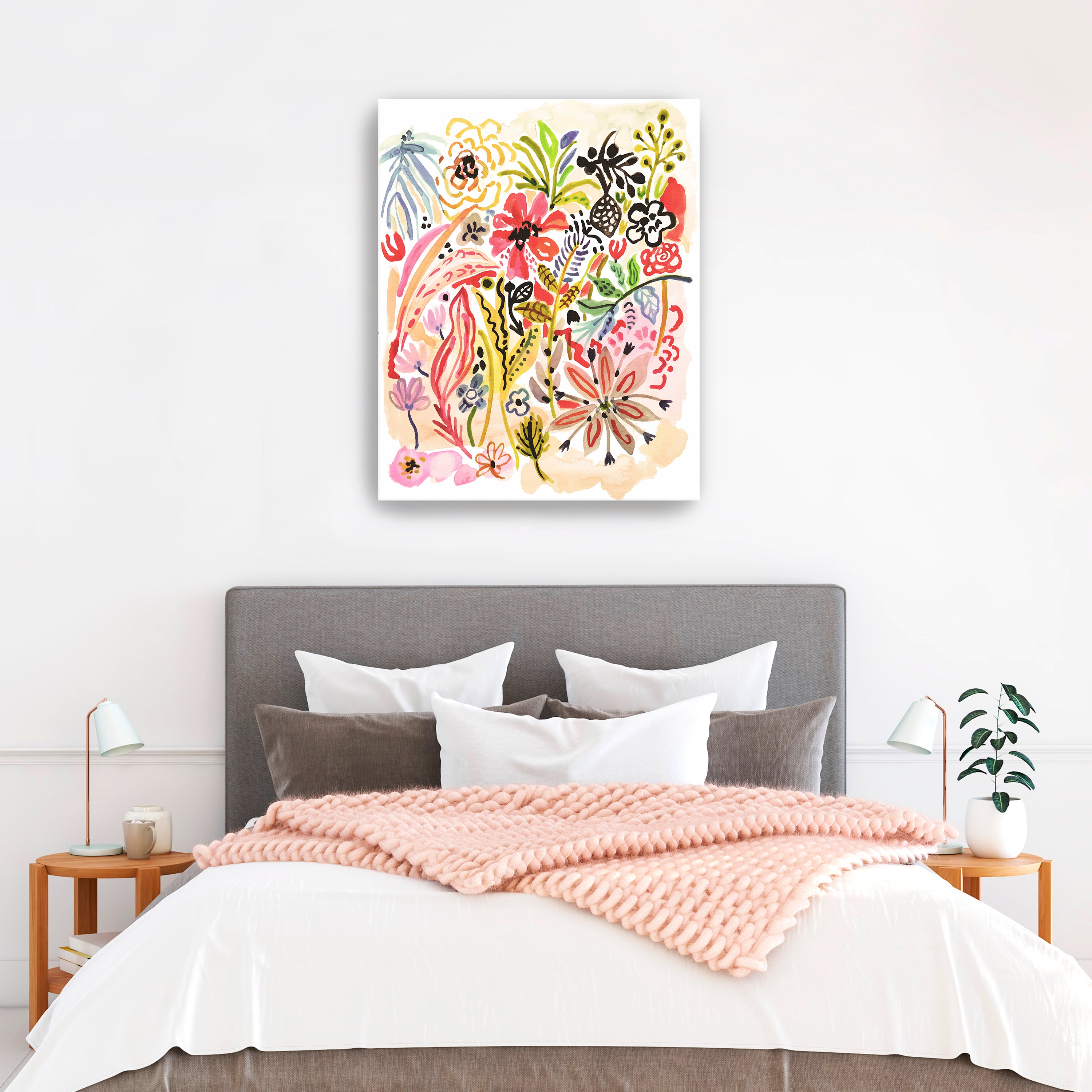 Abstract Matisse Canvas Giclee